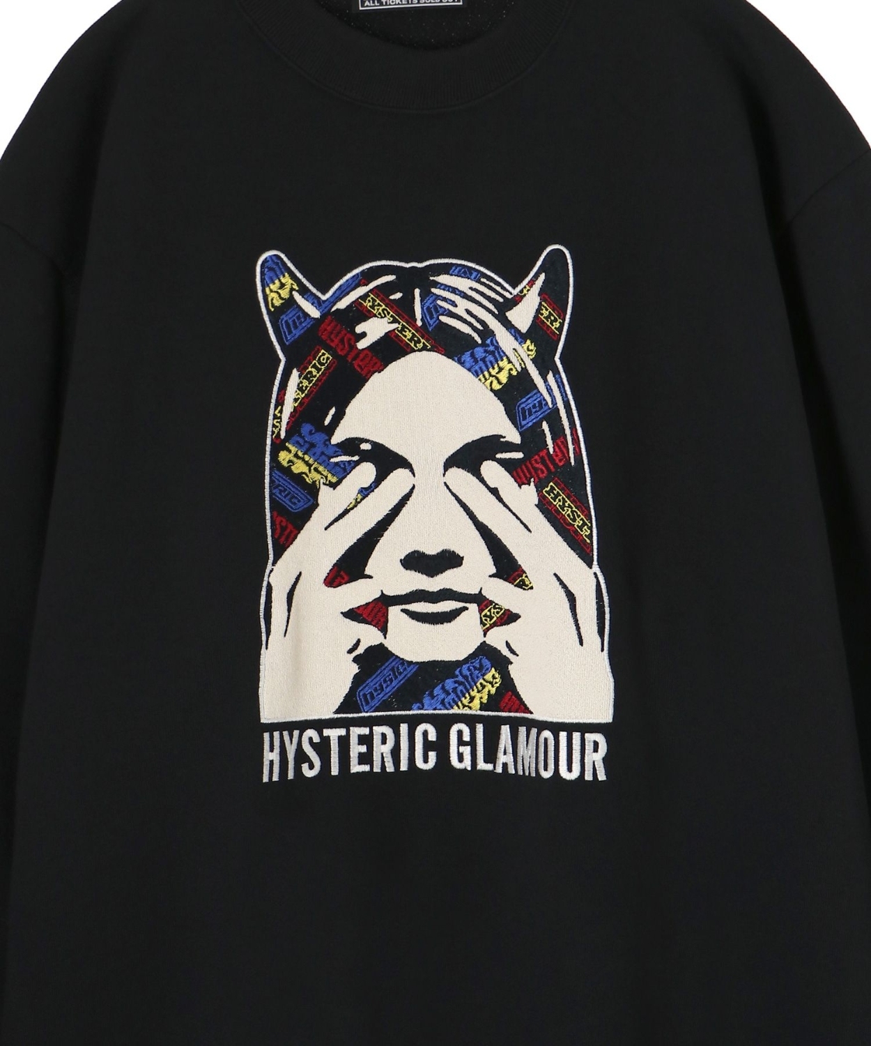 HYSTERIC GLAMOUR SEE NO EVIL 刺繍スウェットシャツ[ユニセックススタイル]