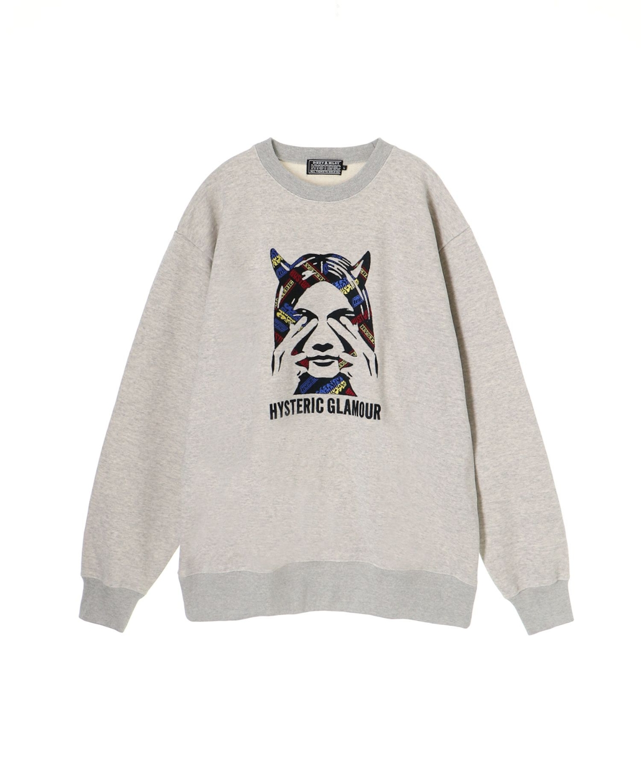 HYSTERIC GLAMOUR SEE NO EVIL 刺繍スウェットシャツ[ユニセックススタイル]