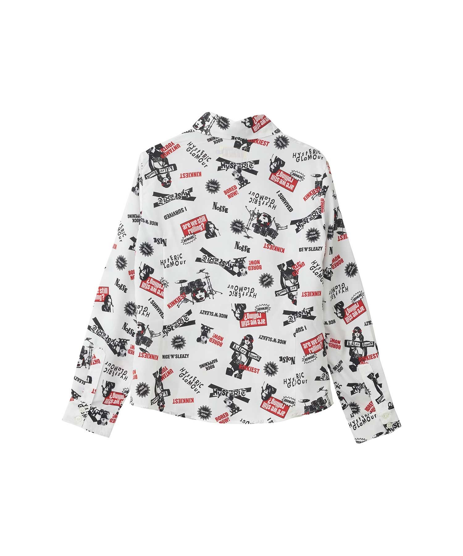 ROCK HAPPENING柄 コンパクトシャツ