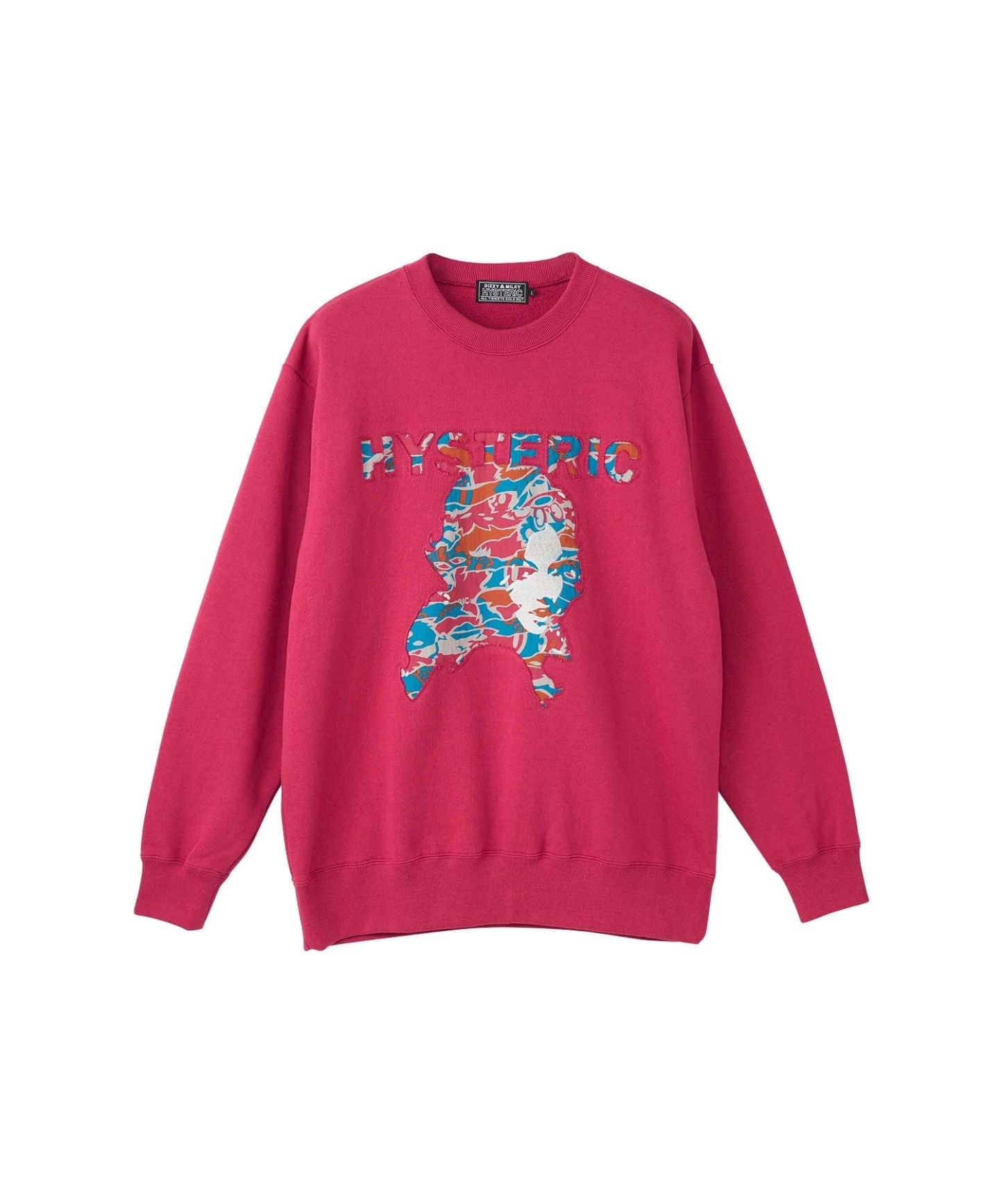 WOMAN HEADバックアップリケ スウェット