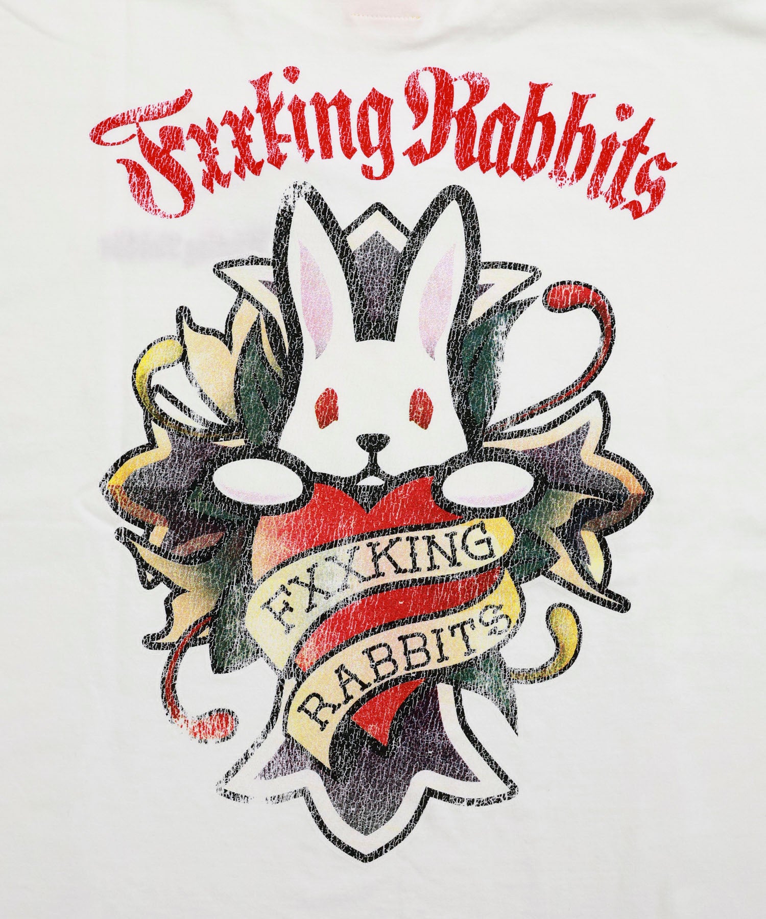 Cross Rabbits Tattoos Garment Dye T-shirt