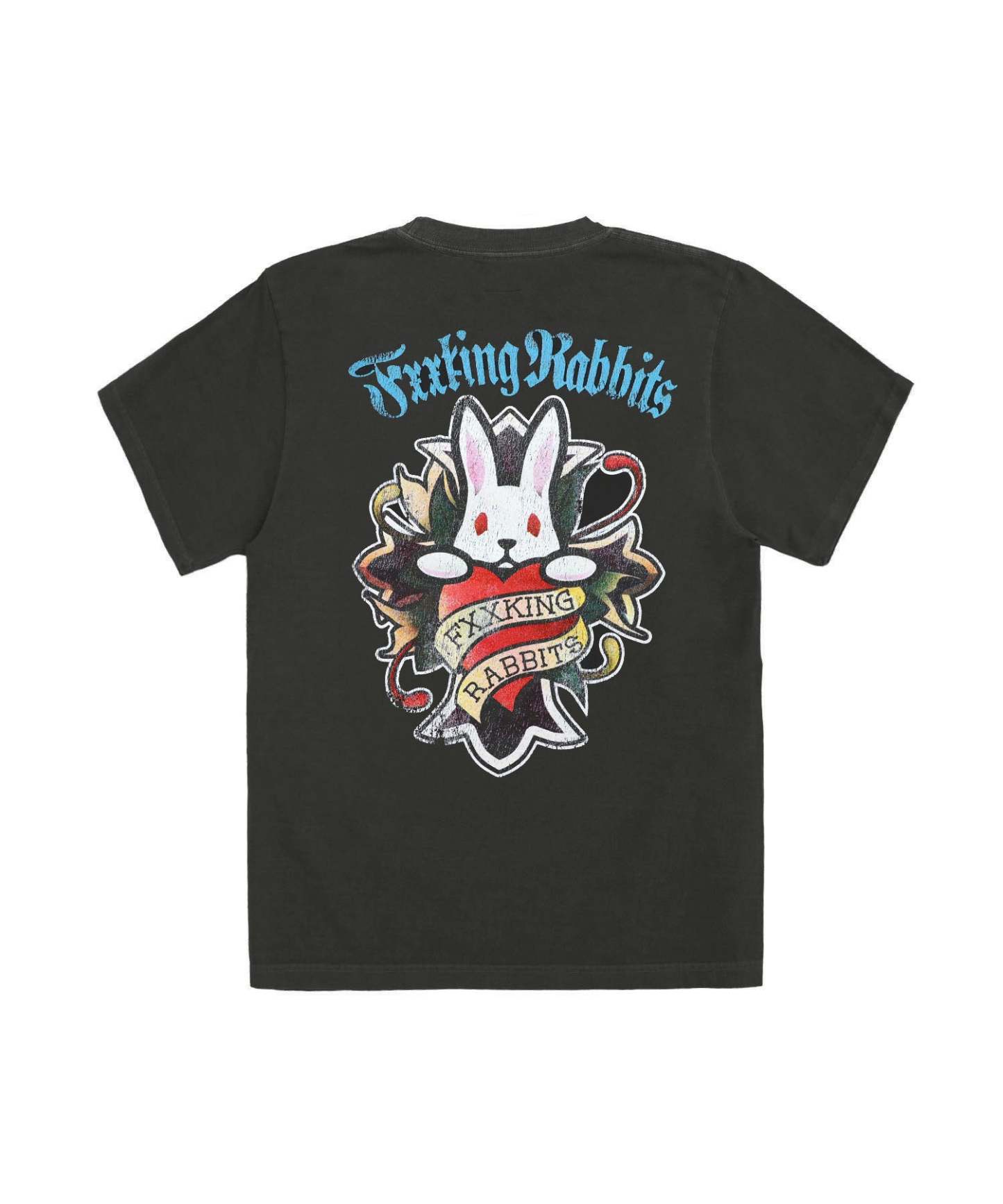 Cross Rabbits Tattoos Garment Dye T-shirt