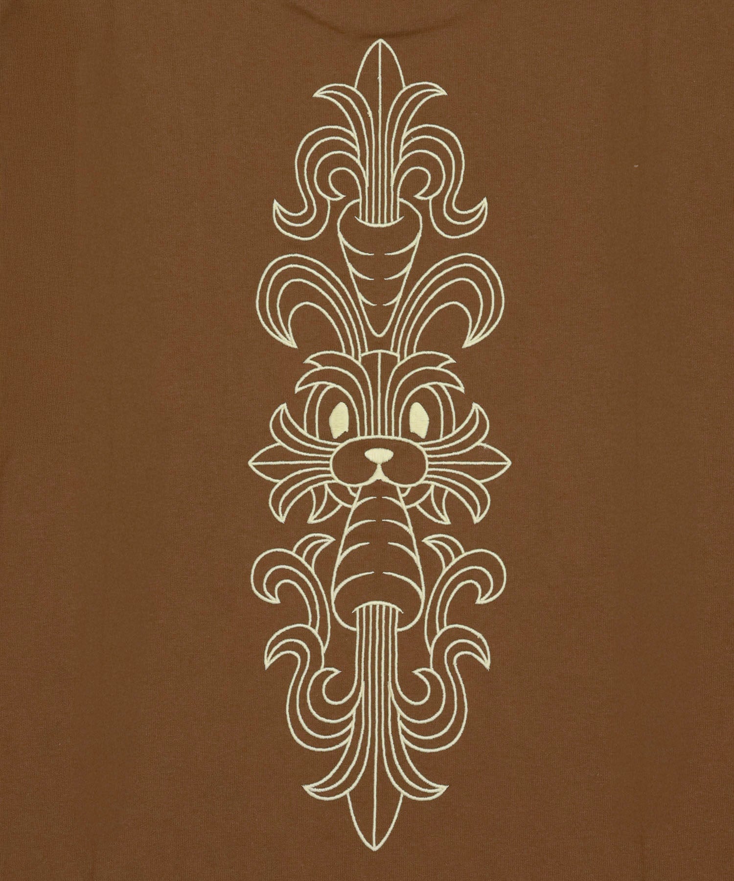 Embroidery Carrot Rabbit T-shirt