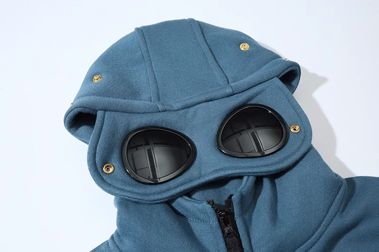 Diagonal Raised Fleece Goggle Sweatshirt カラー: Sapphire Blue
