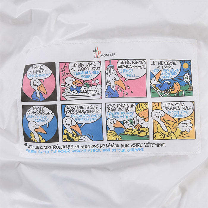 MONCLER White Pavin Down Jacket