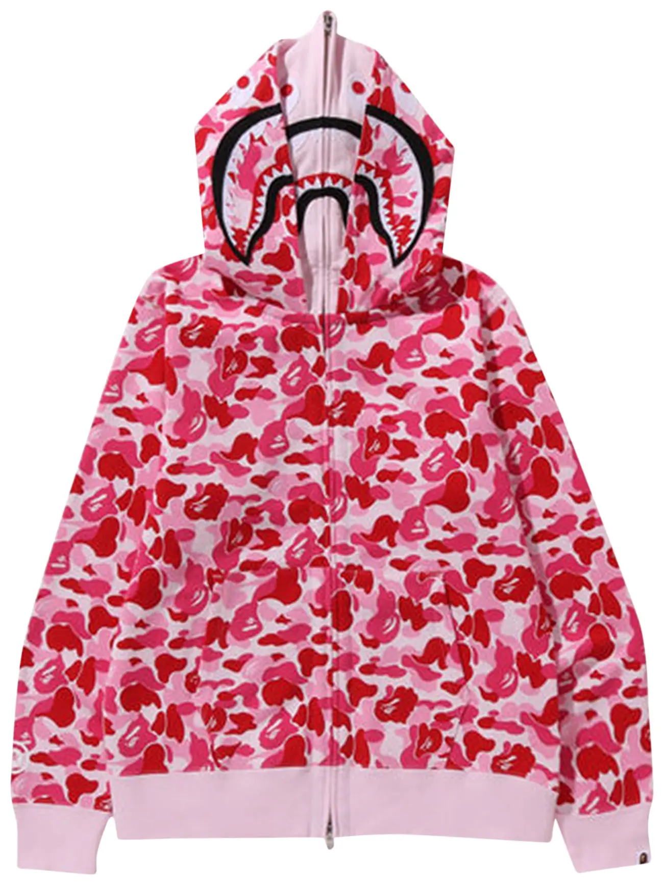 BAPE ABC Camo Double Shark Full Zip Hoodie 'Pink'
