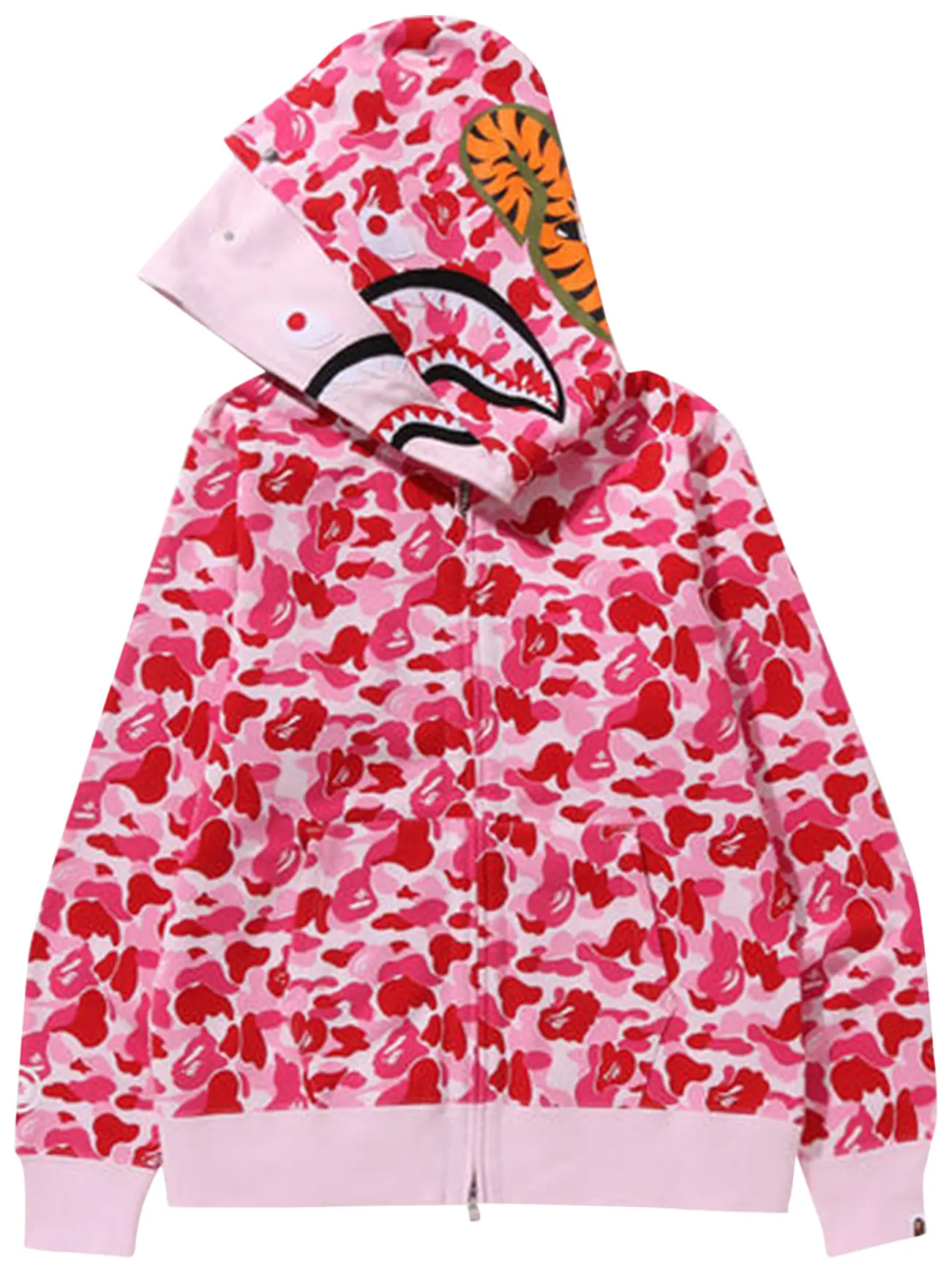 BAPE ABC Camo Double Shark Full Zip Hoodie 'Pink'