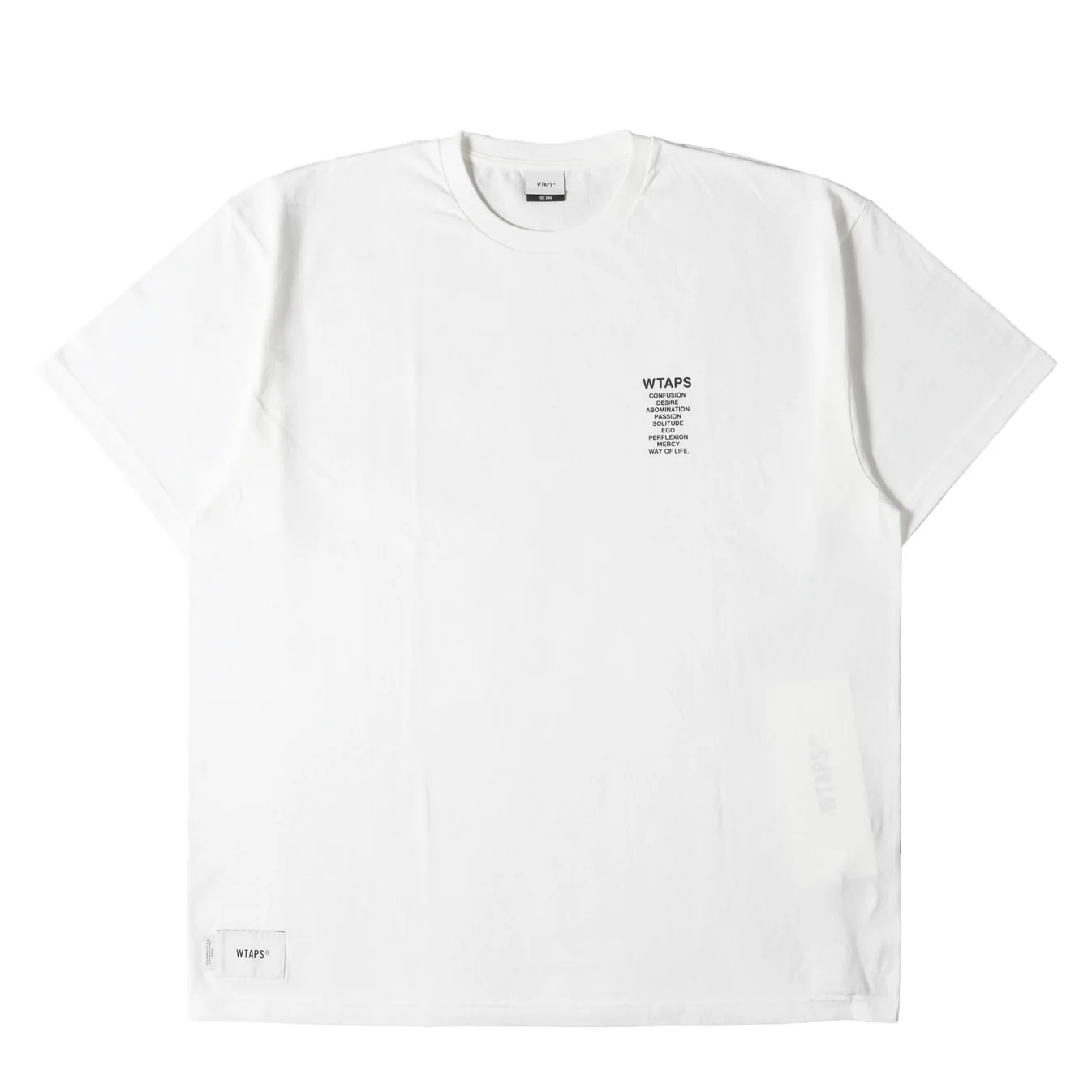 WTAPS letter printing hidden English LOGO short-sleeved OOTD casual three-color T-shirt 25SS
