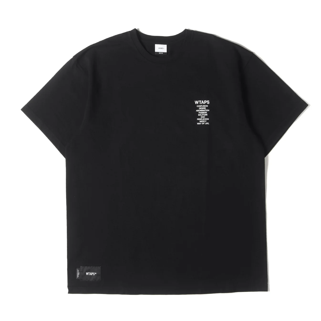 WTAPS letter printing hidden English LOGO short-sleeved OOTD casual th