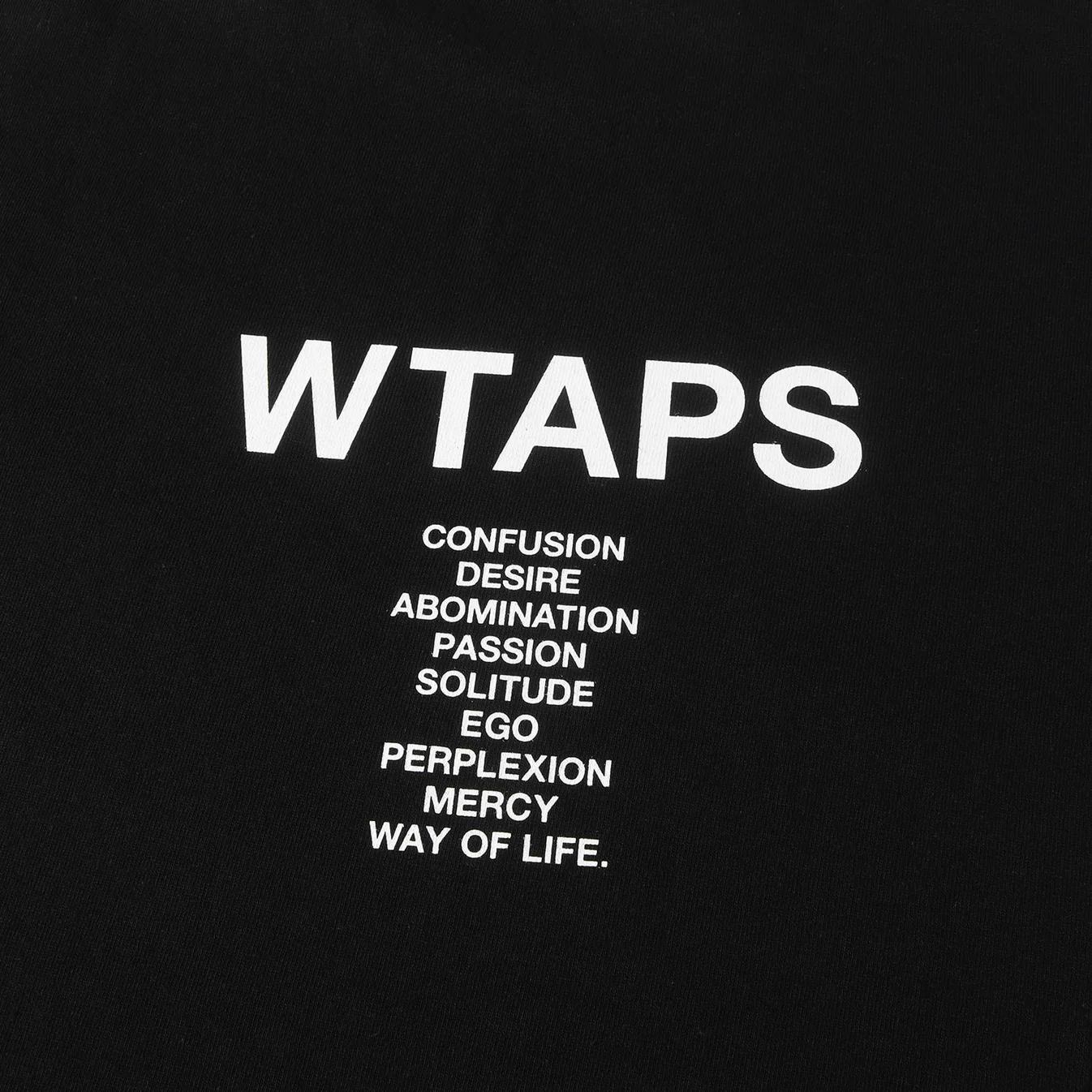 WTAPS letter printing hidden English LOGO short-sleeved OOTD casual three-color T-shirt 25SS