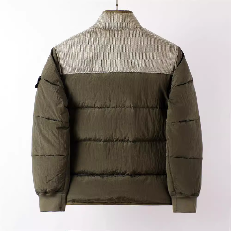 STONE ISLAND マルチエレメントパッチワークダウンジャケット