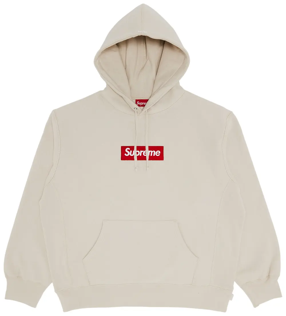 Supreme Box Logo Hooded Sweatshirt 'Stone'