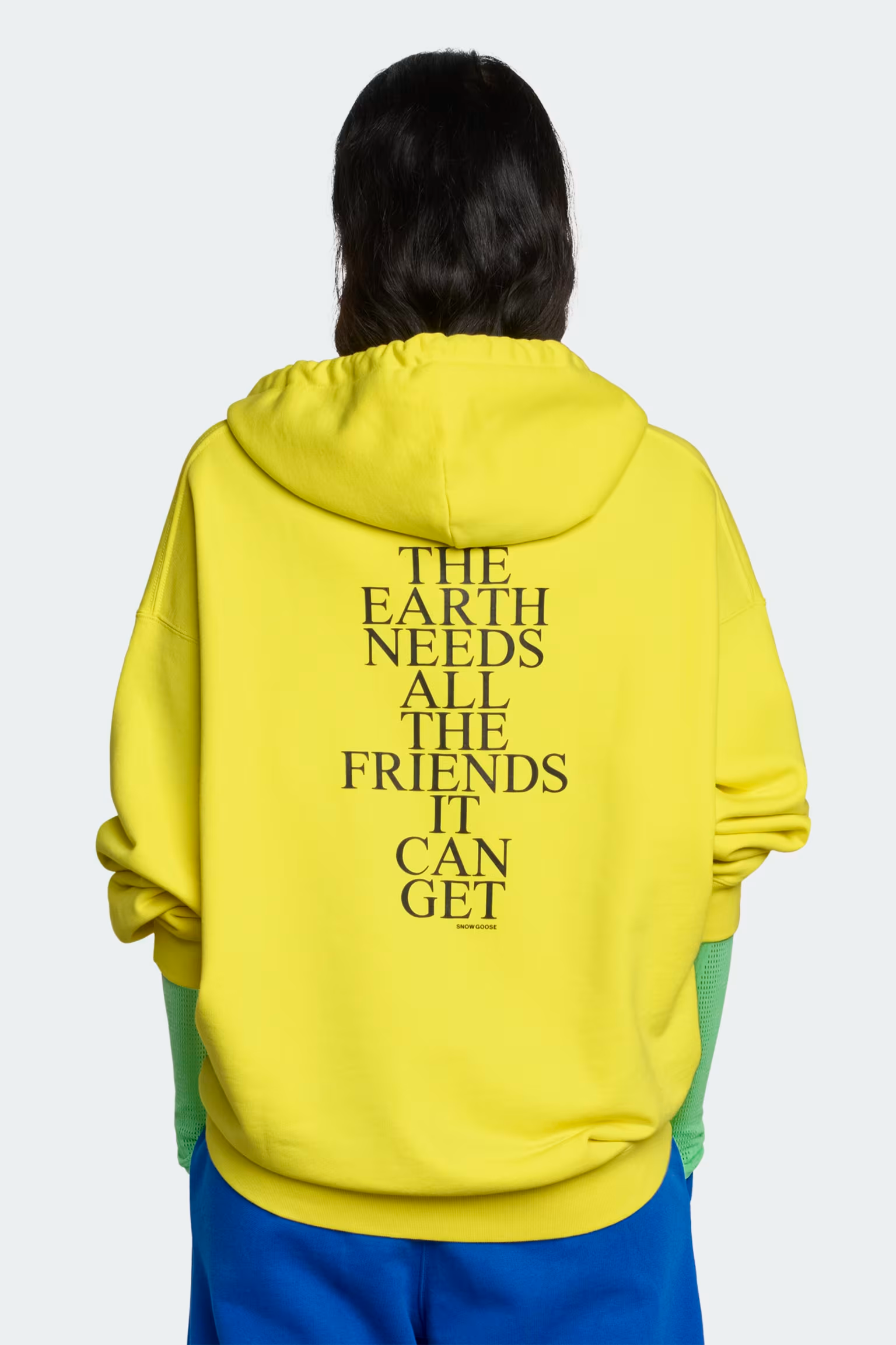 カナダグース リゲル オーバーサイズ プリント フード付きスウェットシャツ ユニセックス (サマーアース)