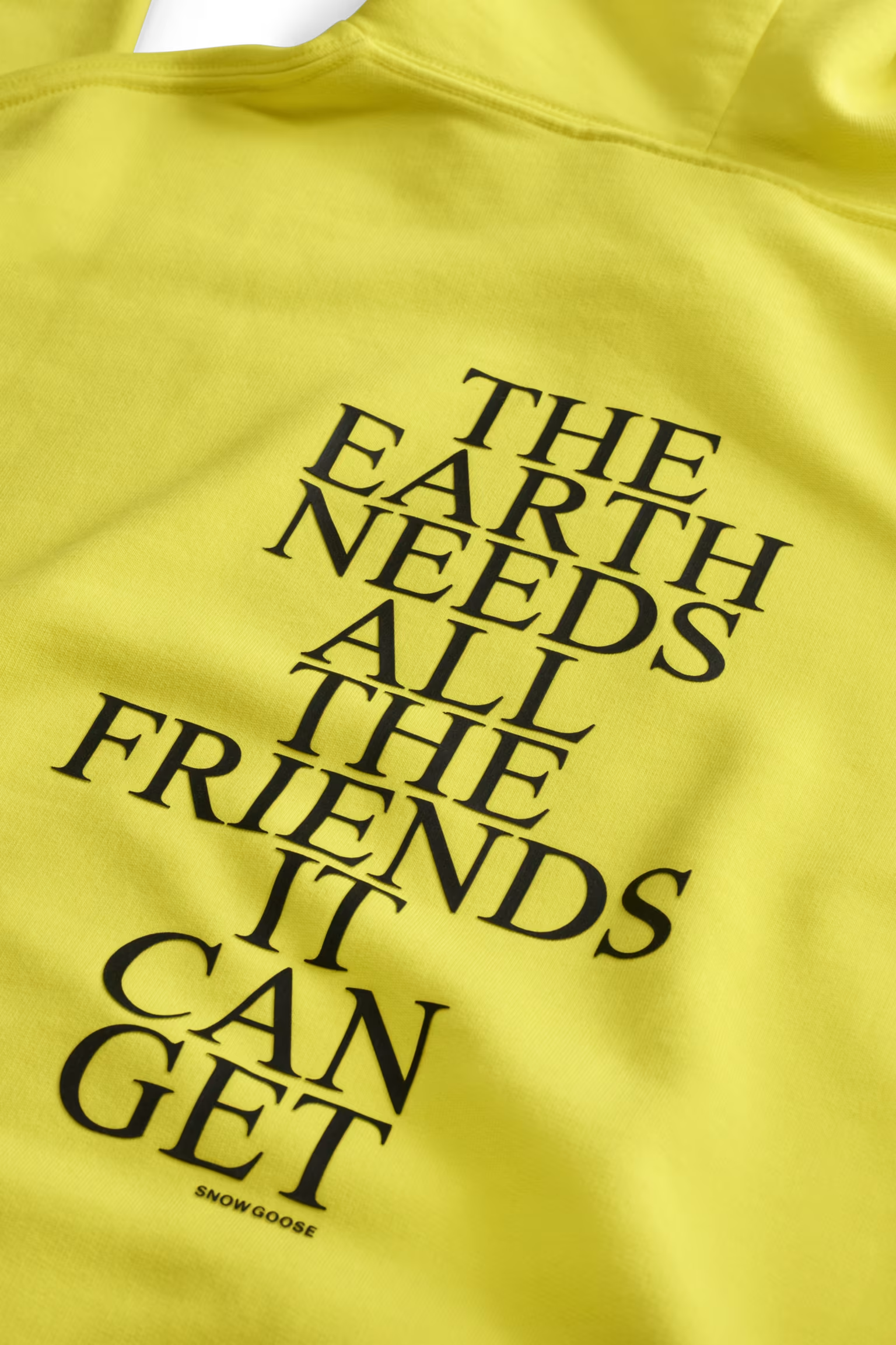 カナダグース リゲル オーバーサイズ プリント フード付きスウェットシャツ ユニセックス (サマーアース)