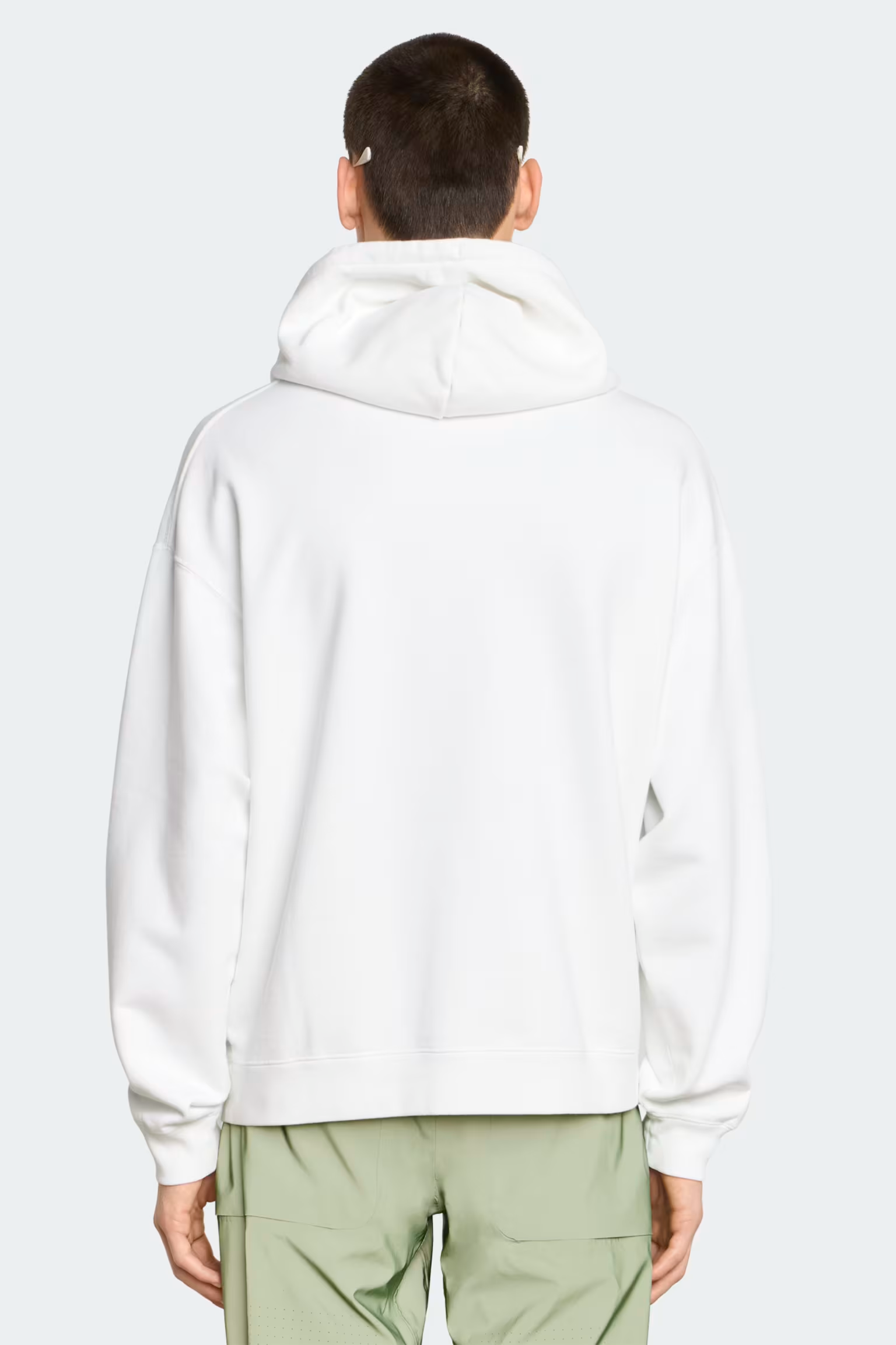 カナダグース リゲル オーバーサイズ プリント フード付きスウェットシャツ ユニセックス (ホワイト)