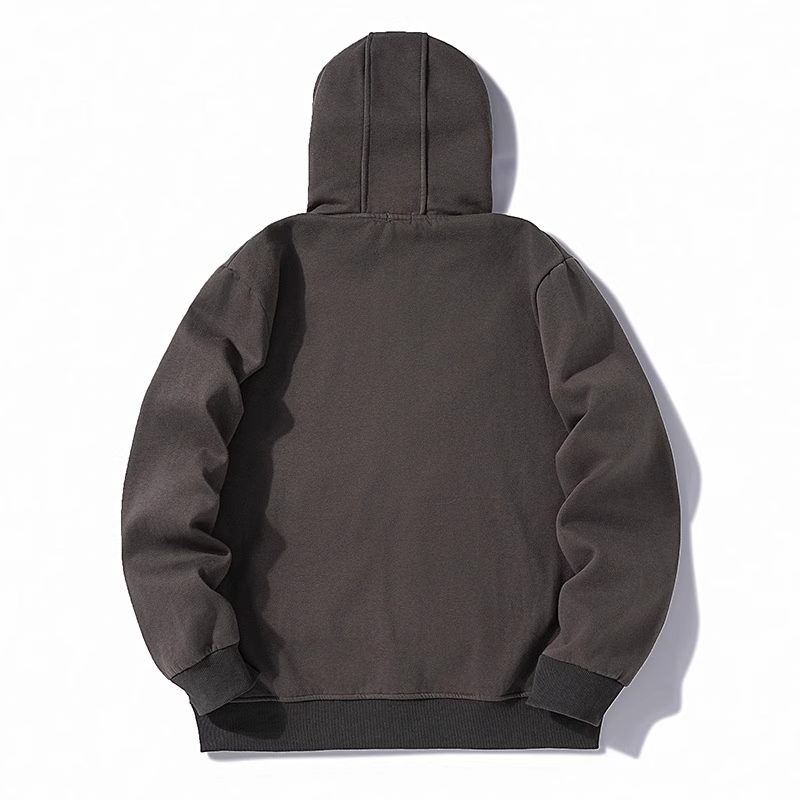 Diagonal Raised Fleece Goggle Sweatshirt カラー: Dark gray