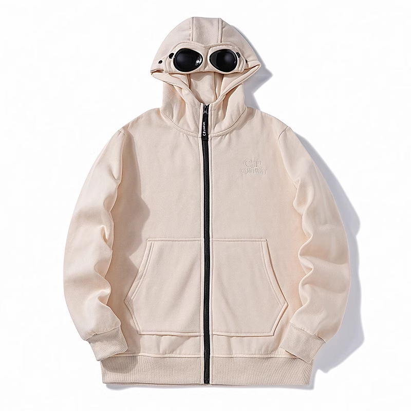Diagonal Raised Fleece Goggle Sweatshirt カラー: Apricot