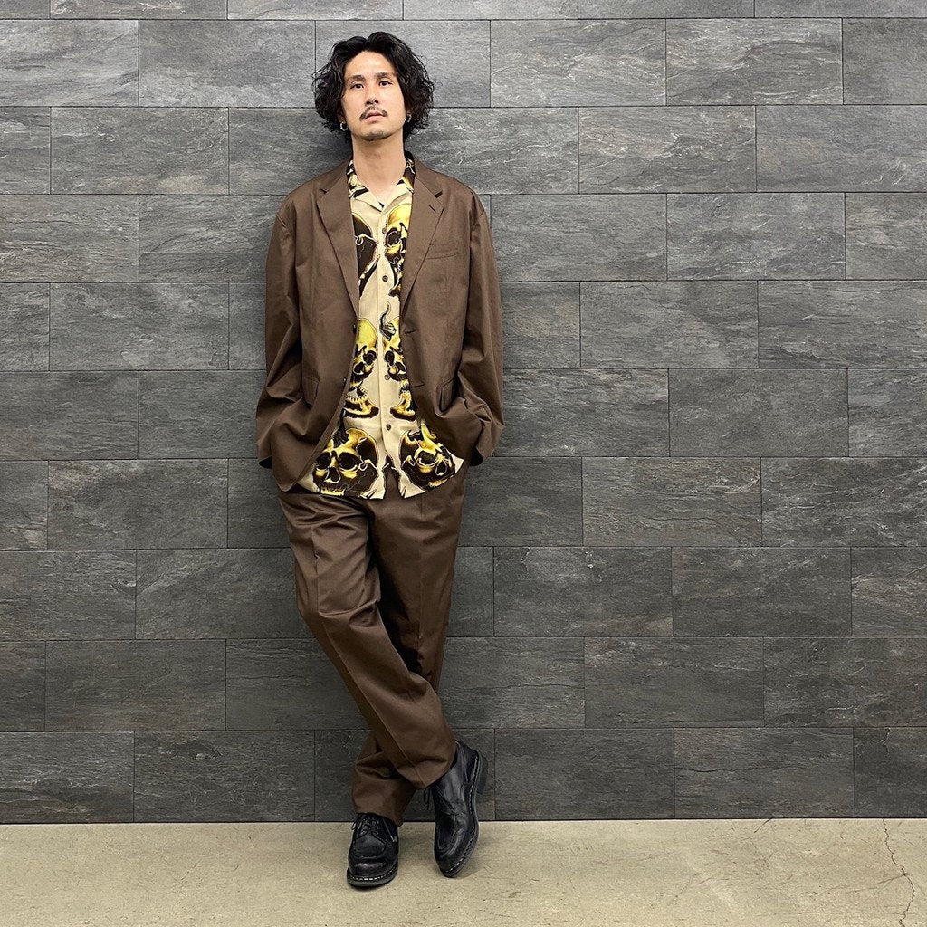 56 TATTOO STUDIO | HAWAIIAN SHIRT S/S -TYPE 2- #BEIGE [56TS-WM-HI12]