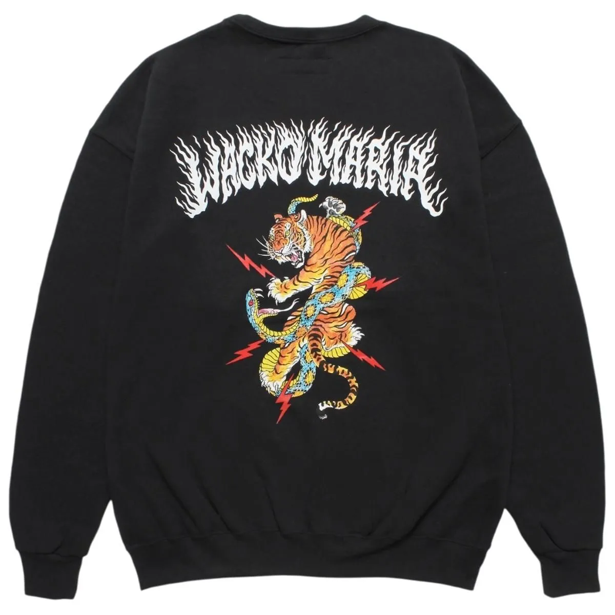 TIM LEHI / CREW NECK SWEAT SHIRT(TYPE-1)(BLACK)