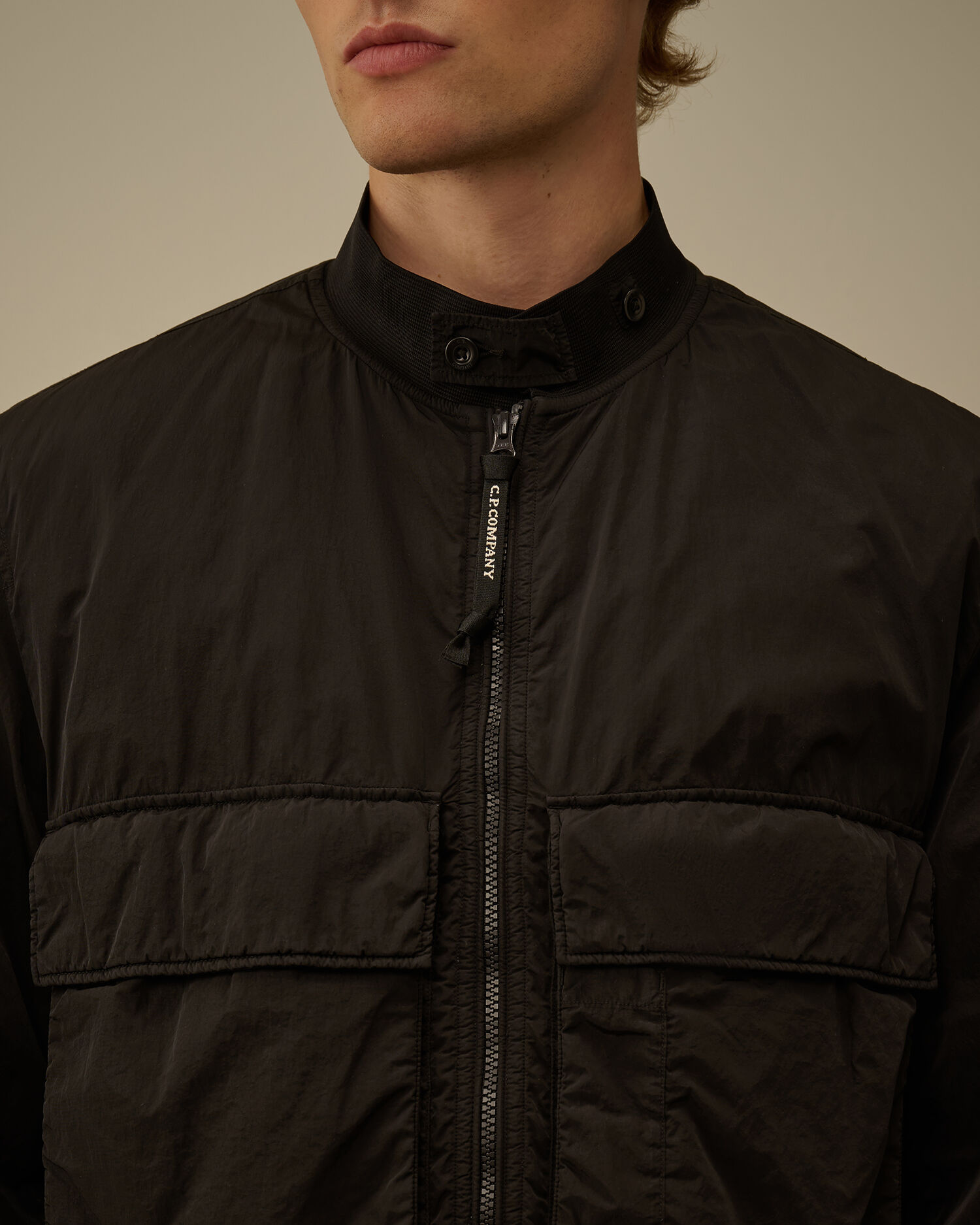 Chrome-R Bomber Jacket カラー: BLACK