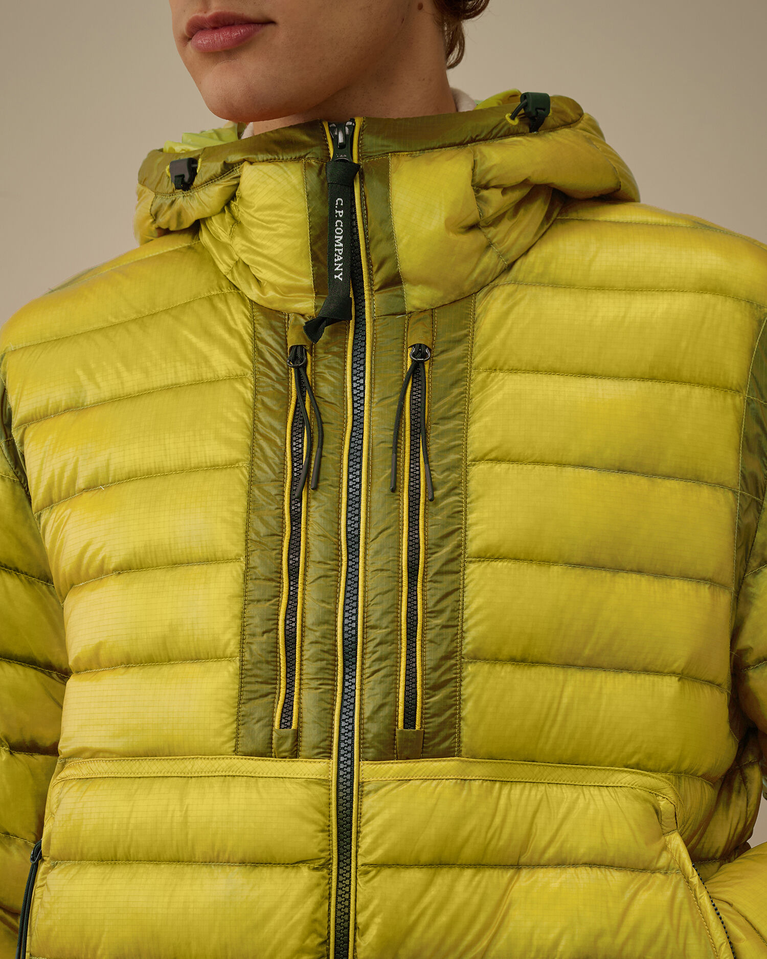 D.D. Shell Goggle Down Jacket カラー: GREEN SHEEN