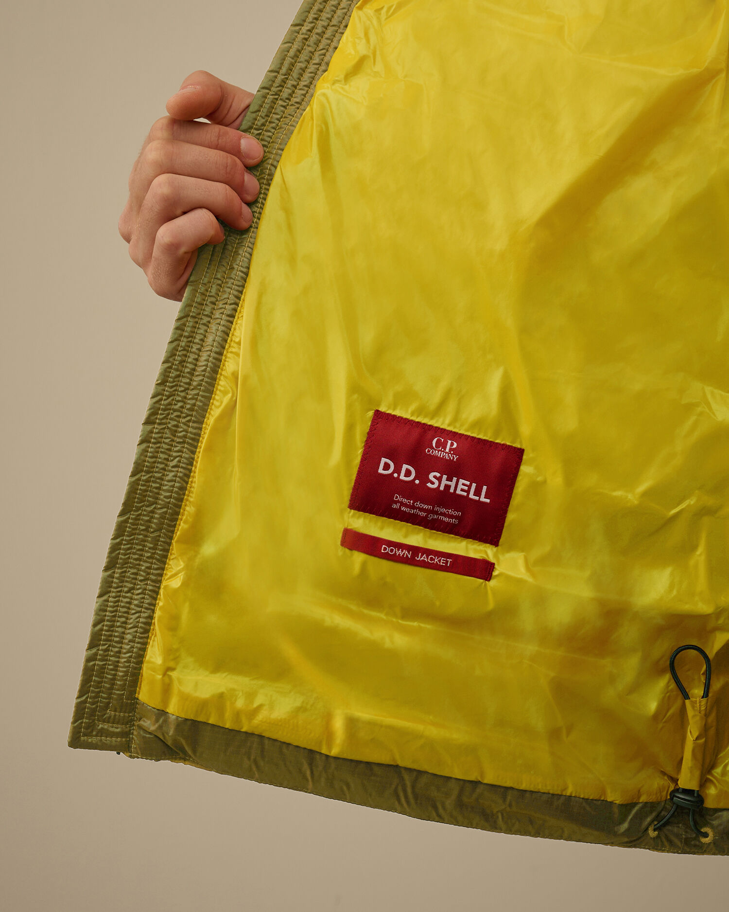 D.D. Shell Goggle Down Jacket カラー: GREEN SHEEN