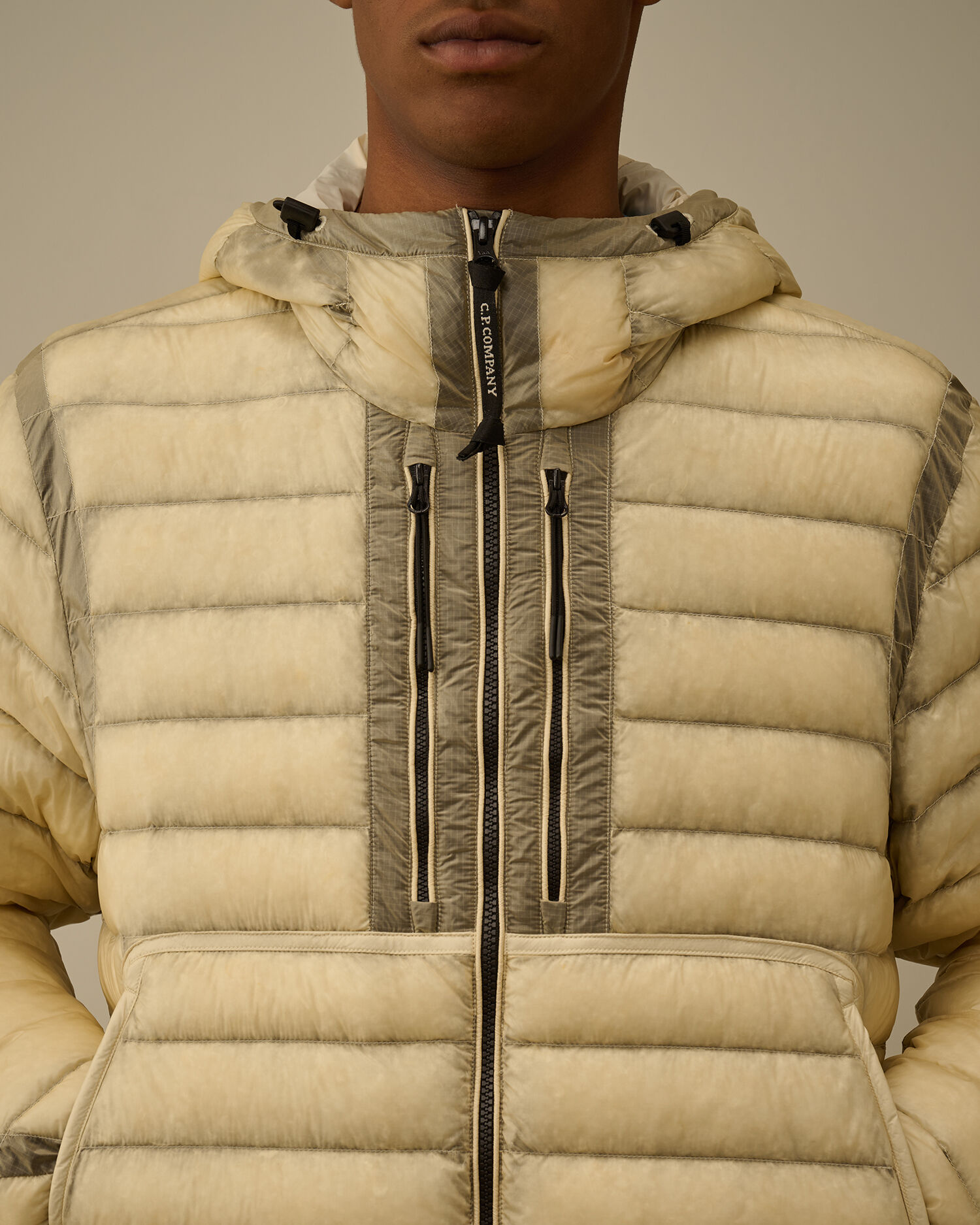 D.D. Shell Goggle Down Jacket カラー: PISTACHIO SHELL - BEIGE