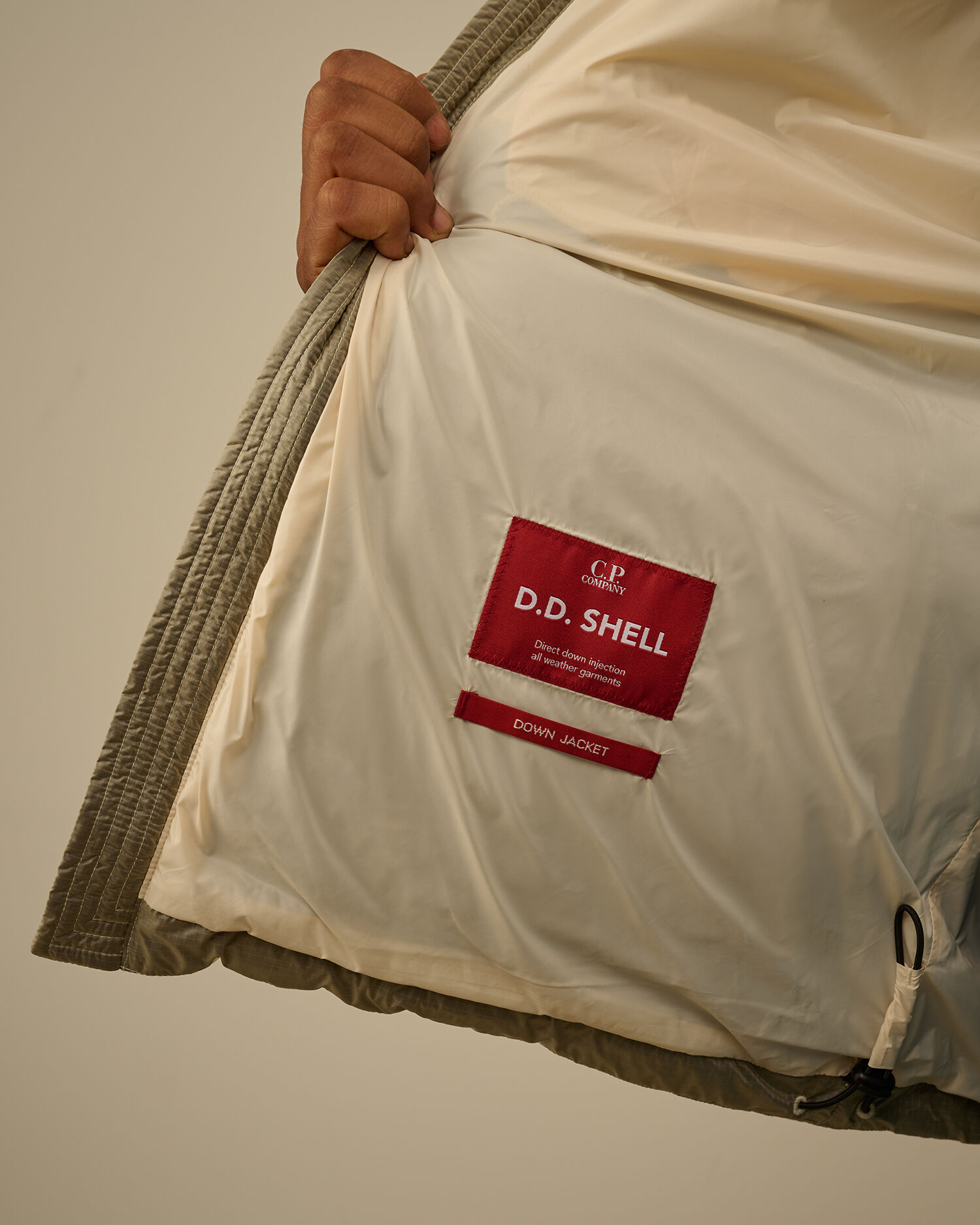 D.D. Shell Goggle Down Jacket カラー: PISTACHIO SHELL - BEIGE