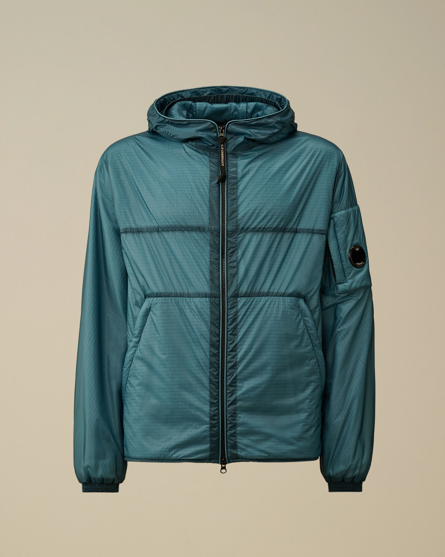 Nada Shell Hooded Padded Jacket カラー: AEGEAN BLUE