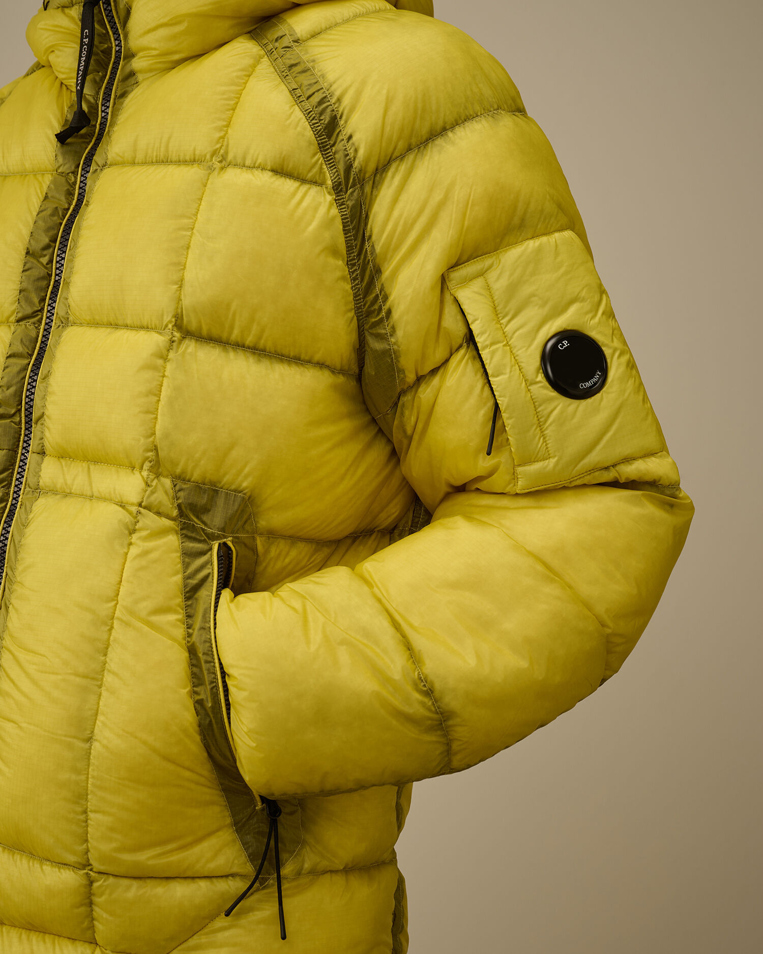 D.D. Shell Hooded Down Jacket カラー: GREEN SHEEN