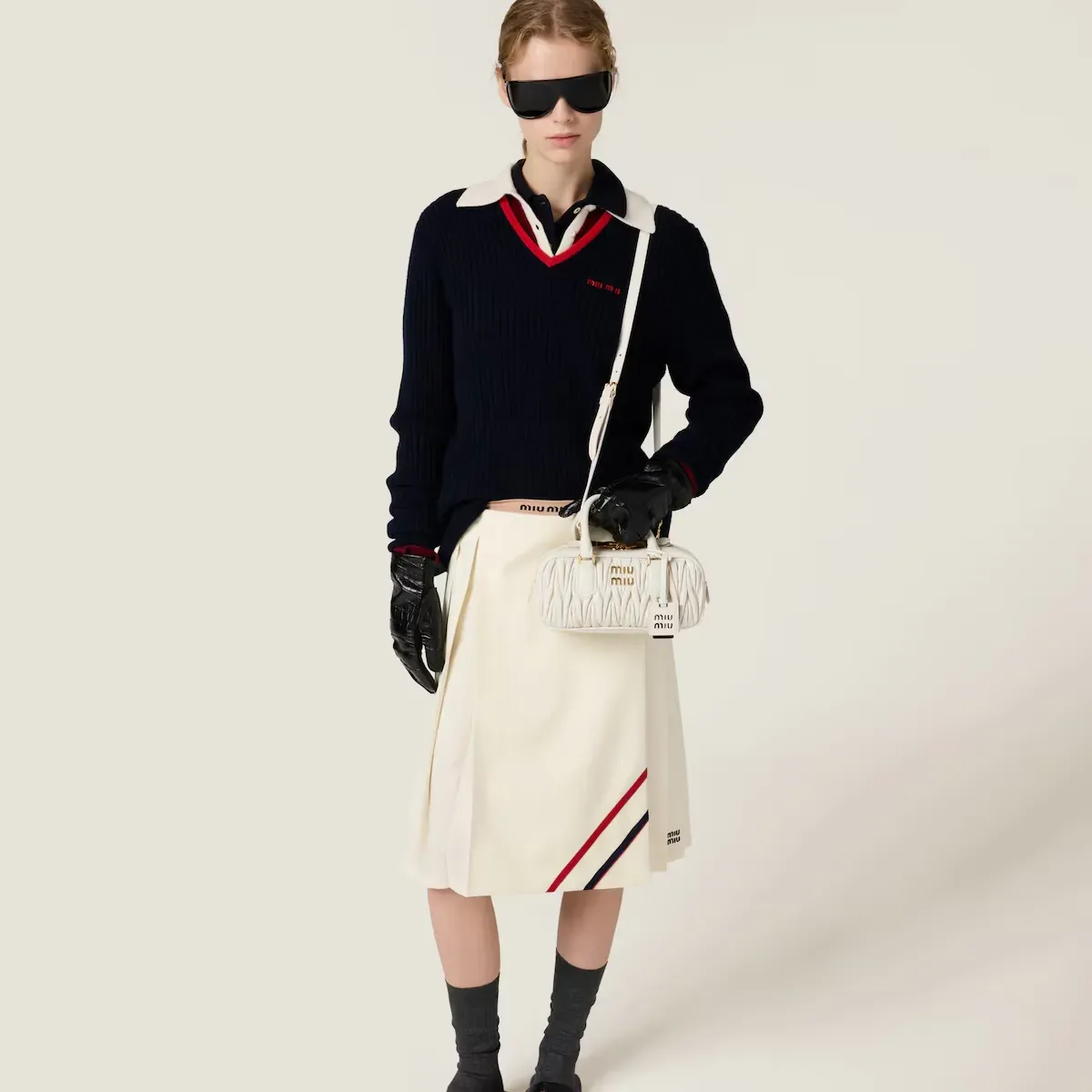 【MIU MIU】アルカディ マトラッセ レザー バッグ レギュラー