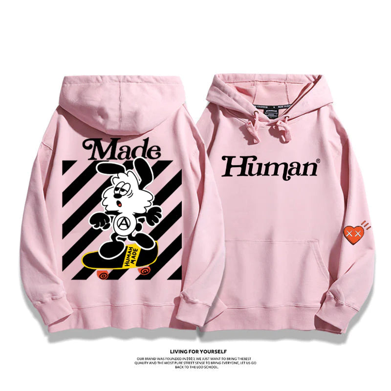 『スケートボード』アメリカントレンド『白黒ウサギ』カジュアルトレーナー