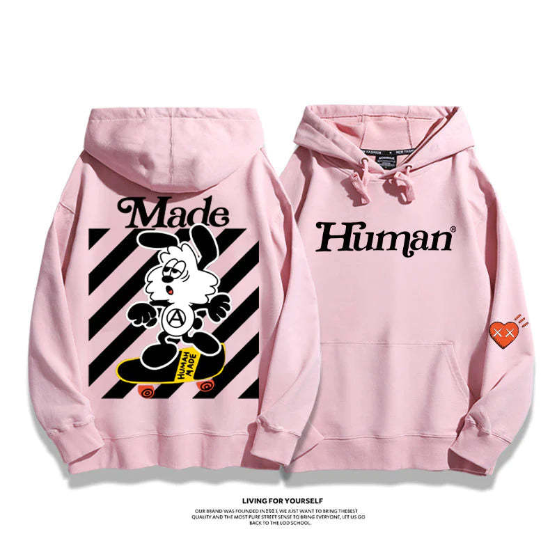 『スケートボード』アメリカントレンド『白黒ウサギ』カジュアルトレーナー