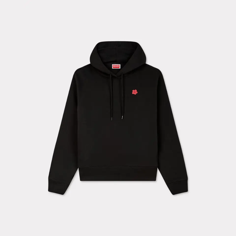 「ボケフラワー」刺繍パーカー