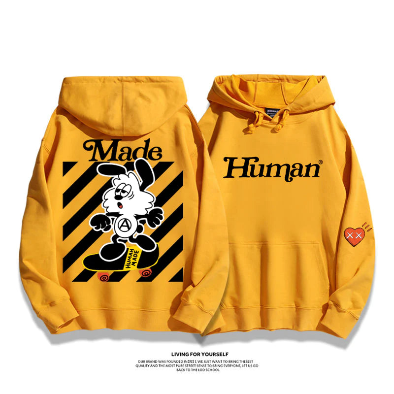 『スケートボード』アメリカントレンド『白黒ウサギ』カジュアルトレーナー