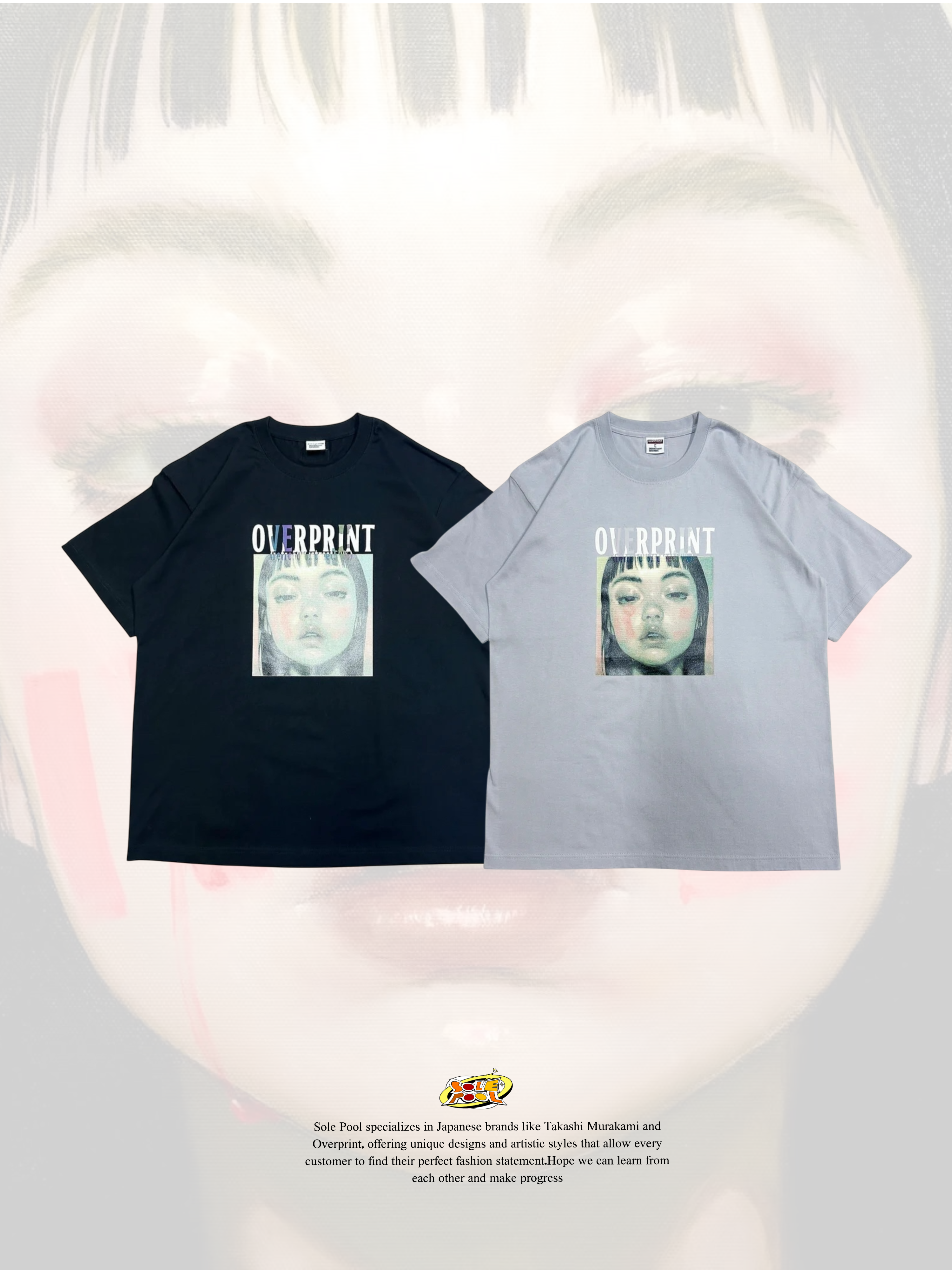 Over print パン Tee