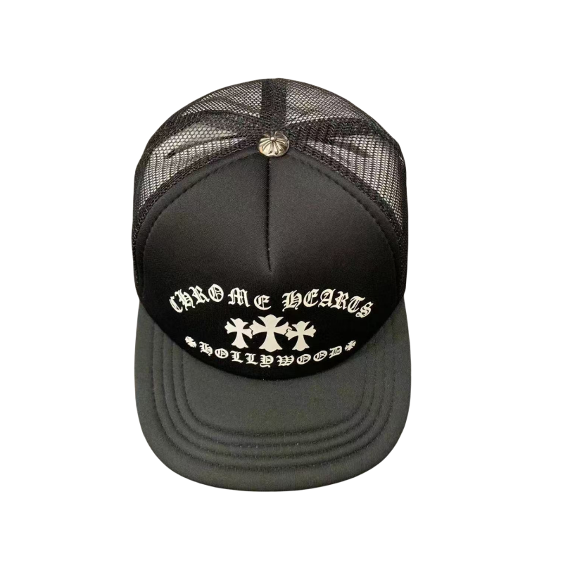 Chrome Hearts Hollywood Cross "King Taco" Trucker Cap