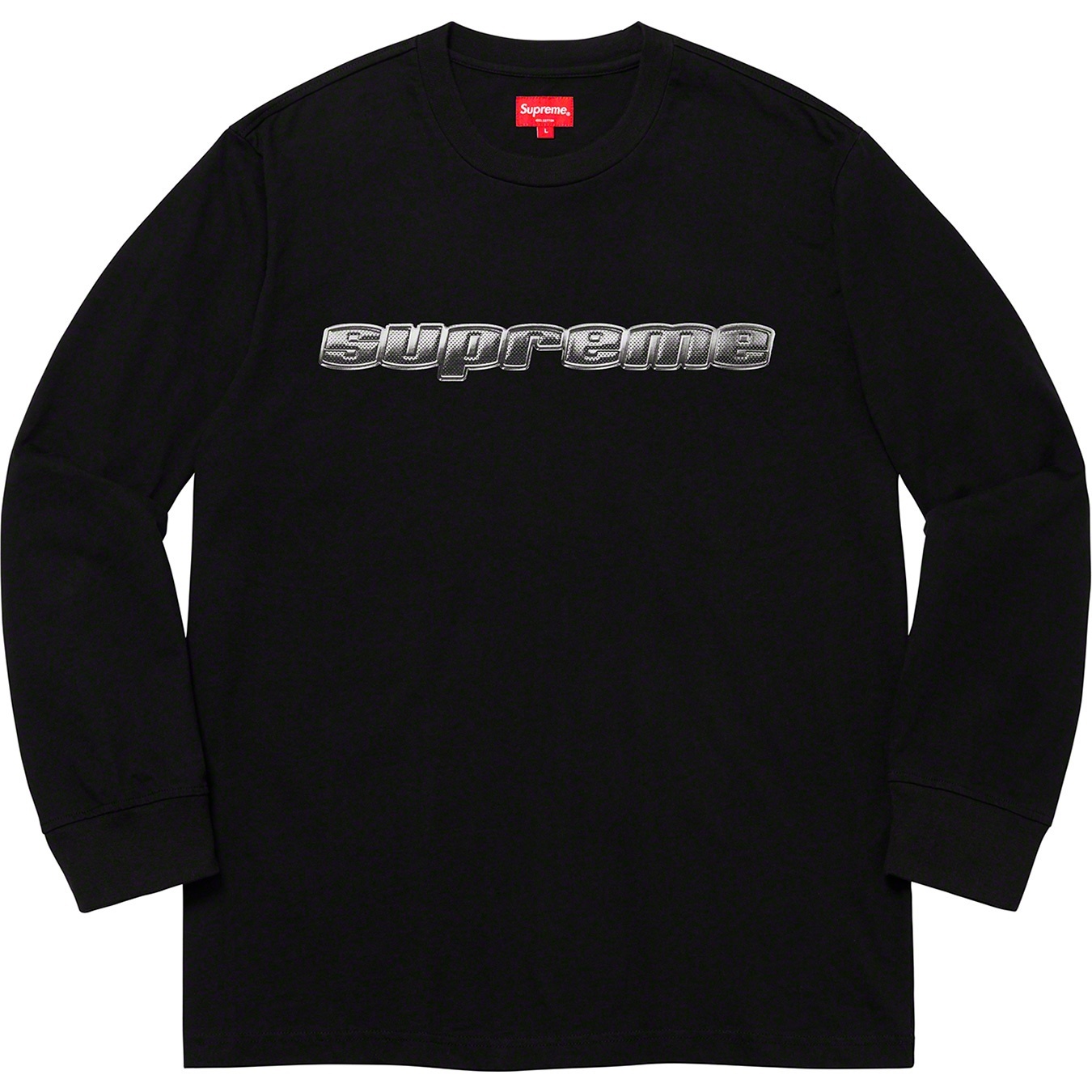 Supreme 19FW Chrome Logo L/S Top