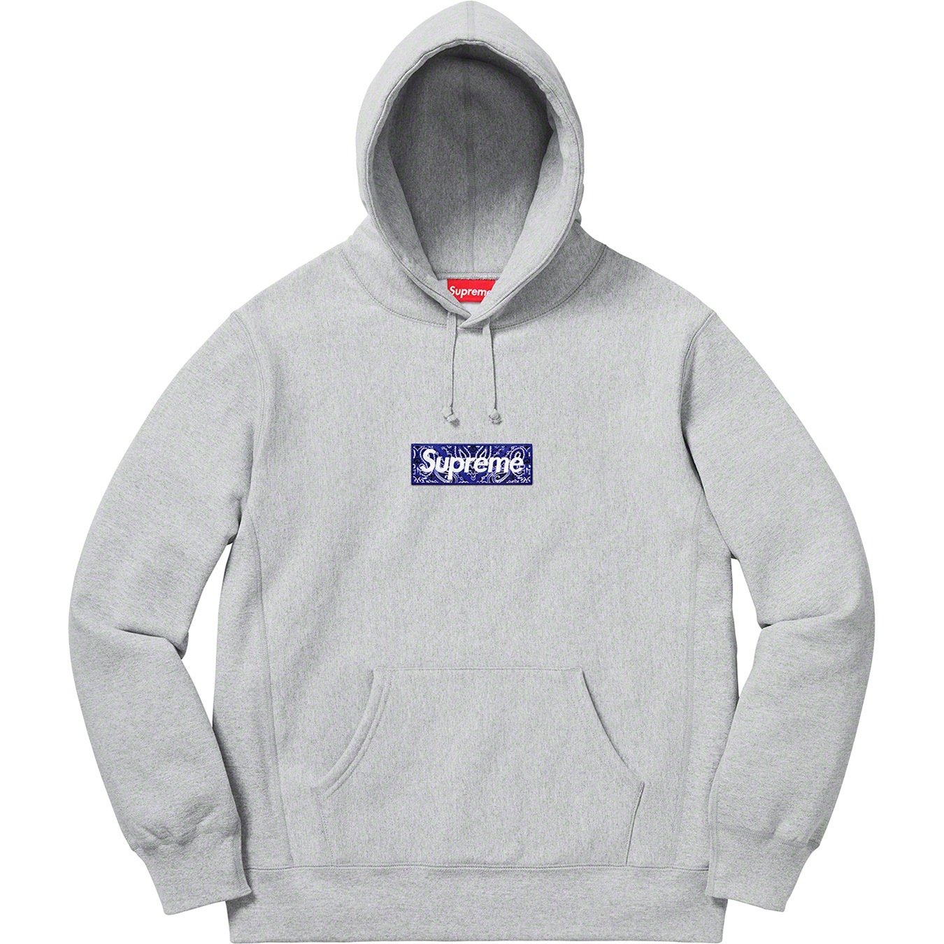 Supreme 19FW Bandana Box Logo Hooded Sweatshirt