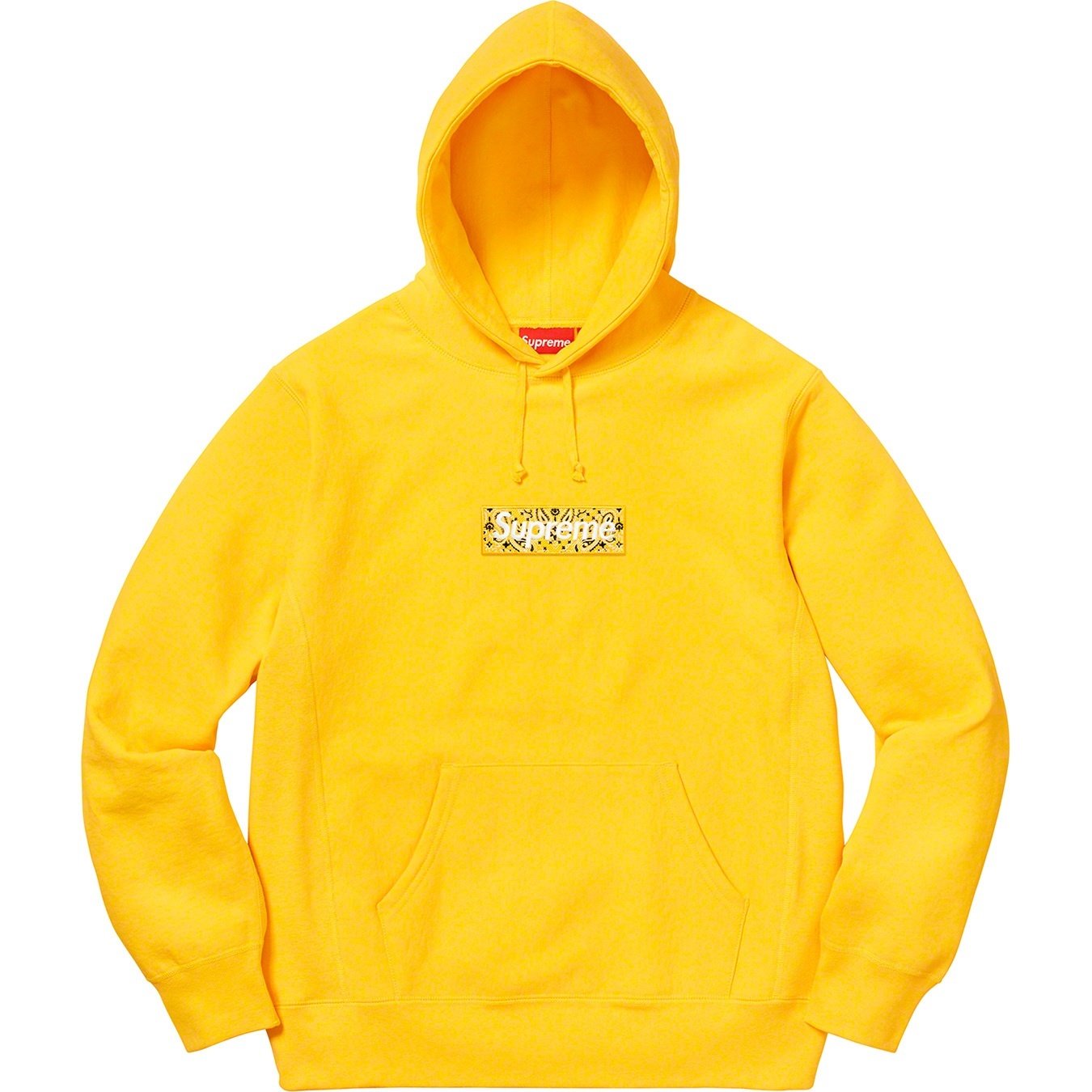 Supreme 19FW Bandana Box Logo Hooded Sweatshirt