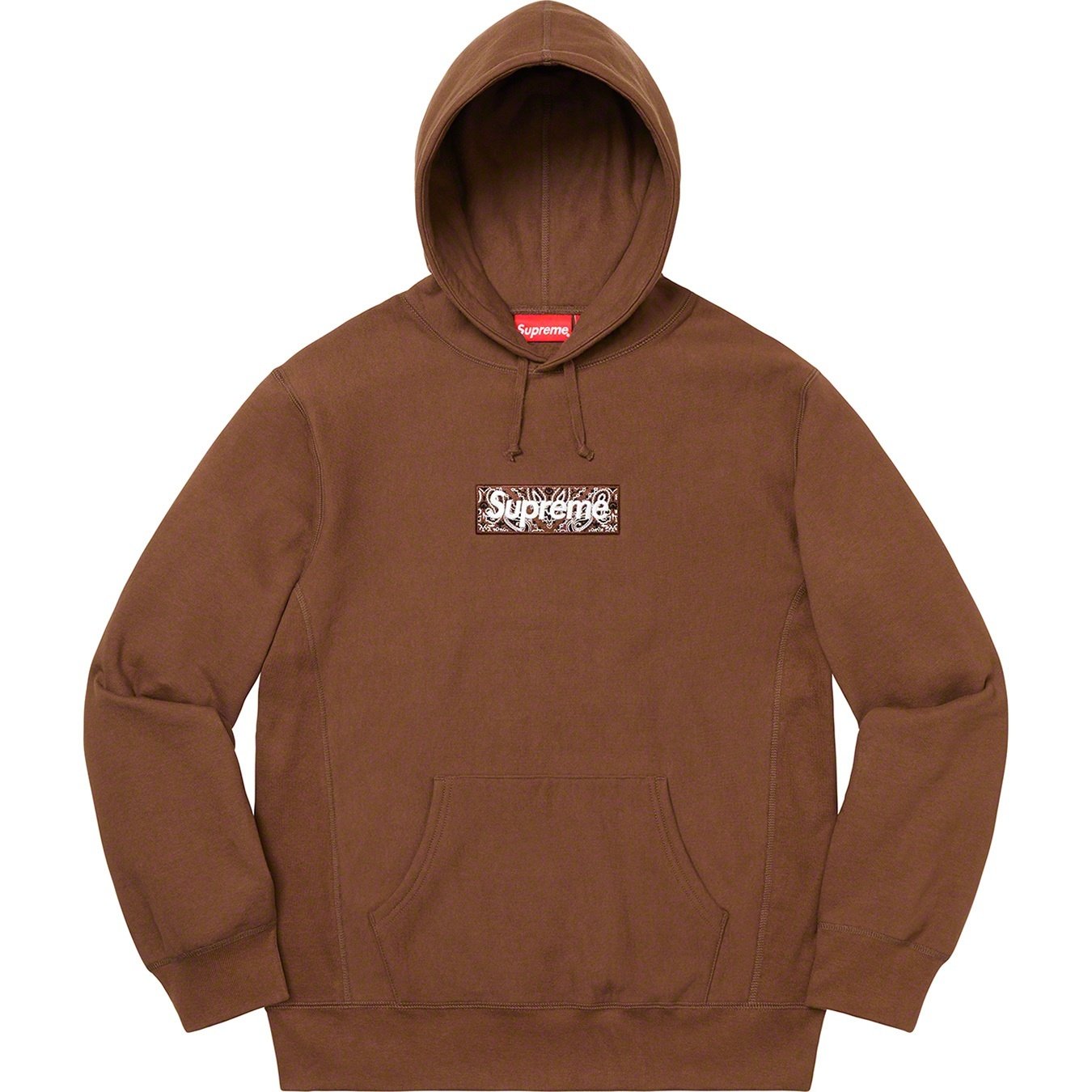 Supreme 19FW Bandana Box Logo Hooded Sweatshirt
