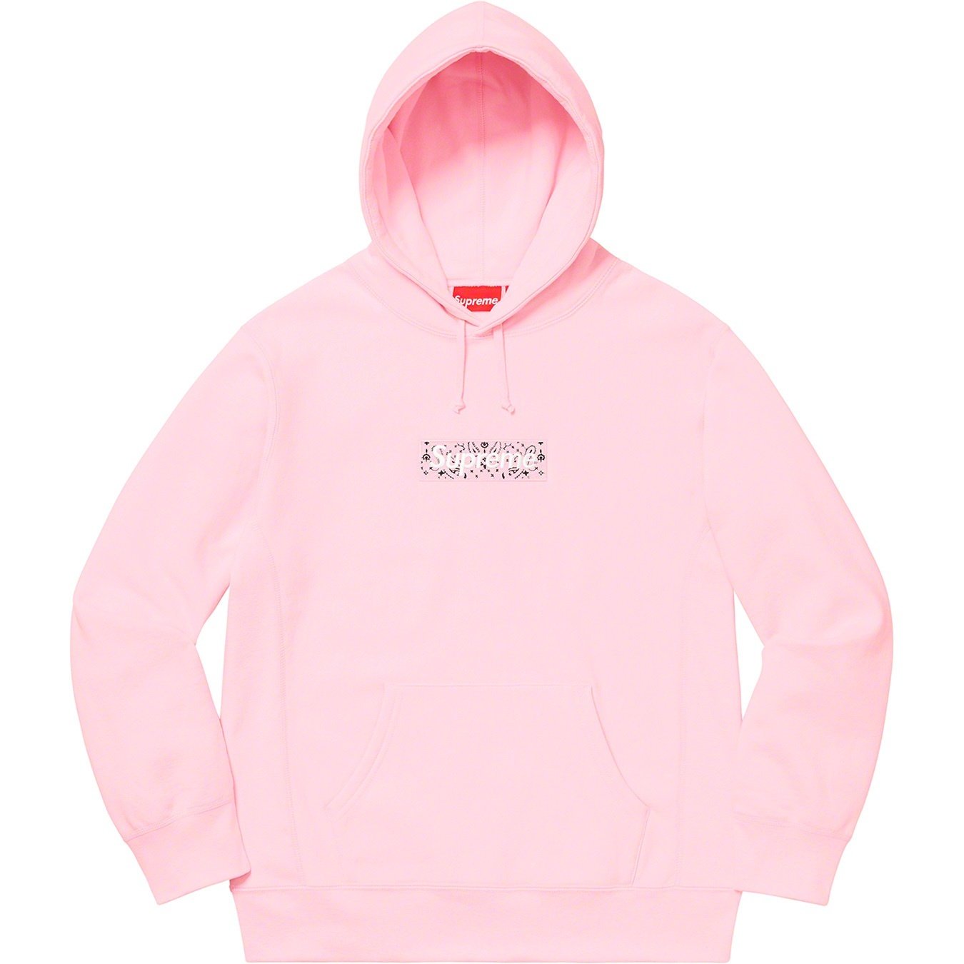 Supreme 19FW Bandana Box Logo Hooded Sweatshirt