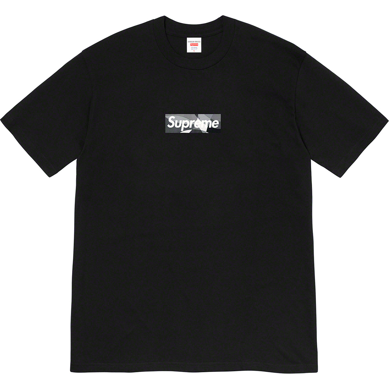 Supreme®/Emilio Pucci® Black Box Logo Tee 