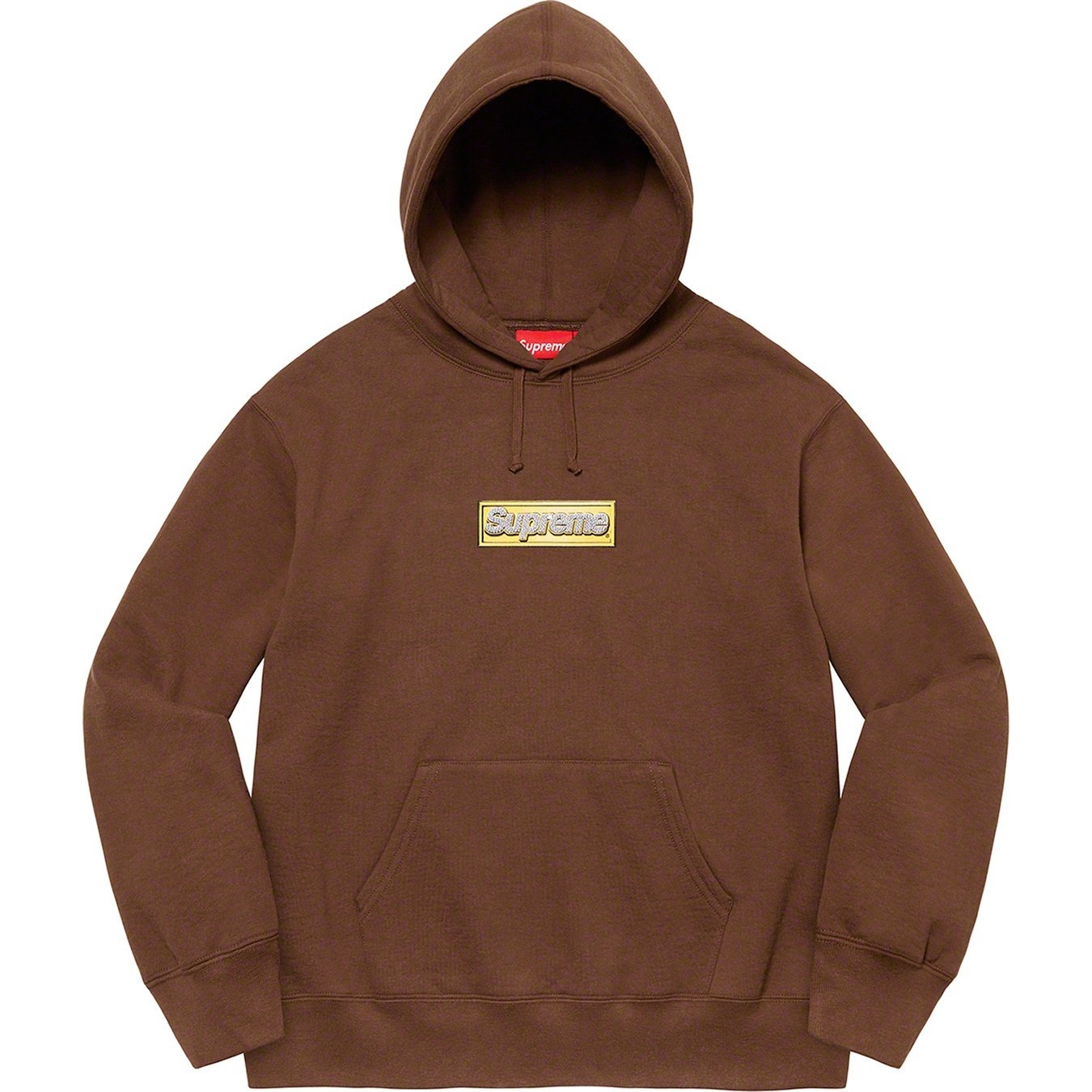 Supreme 22FW Bling Box Logo Hooded Sweatshirt