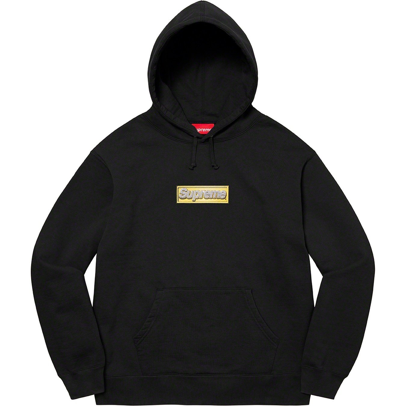 Supreme 22FW Bling Box Logo Hooded Sweatshirt