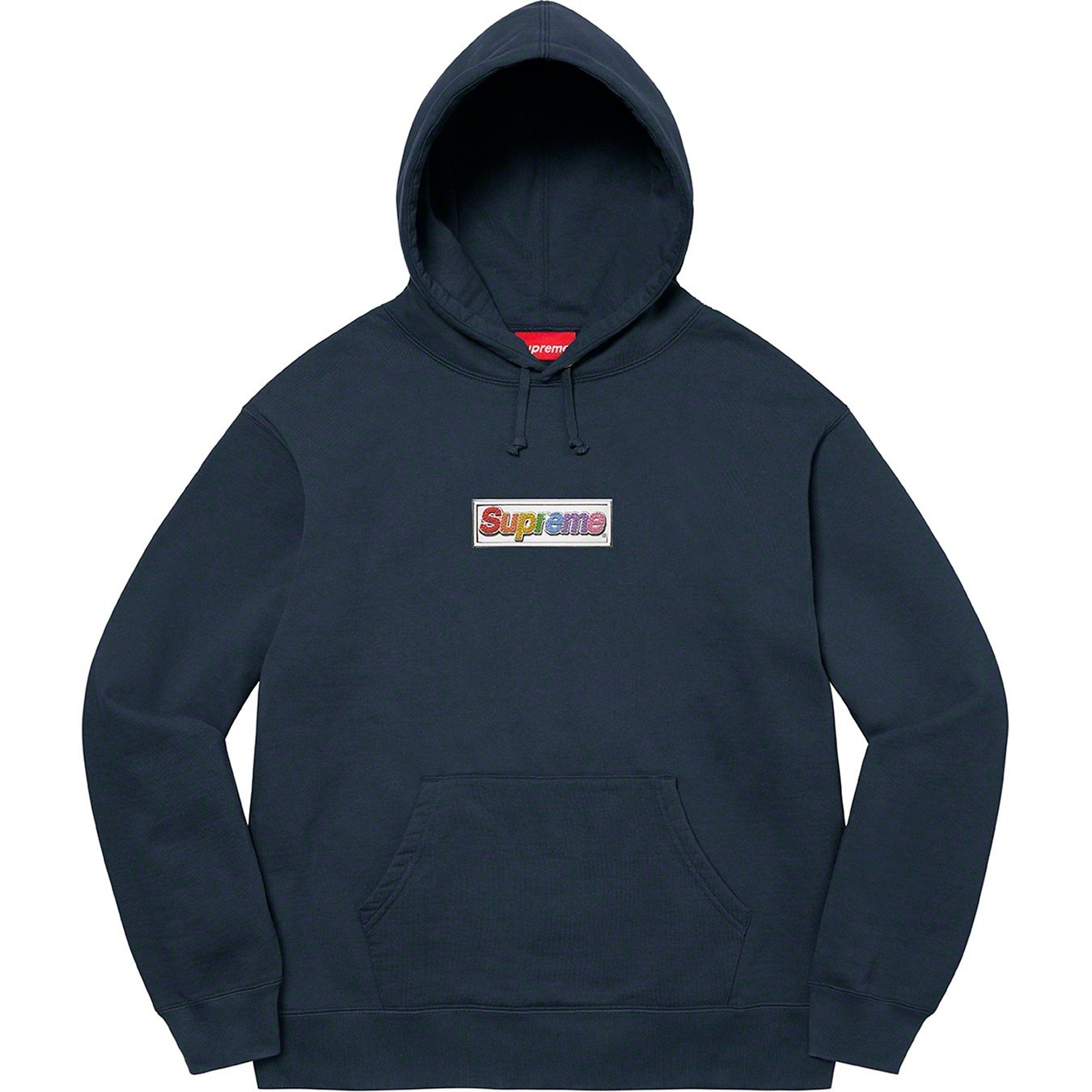 Supreme 22FW Bling Box Logo Hooded Sweatshirt