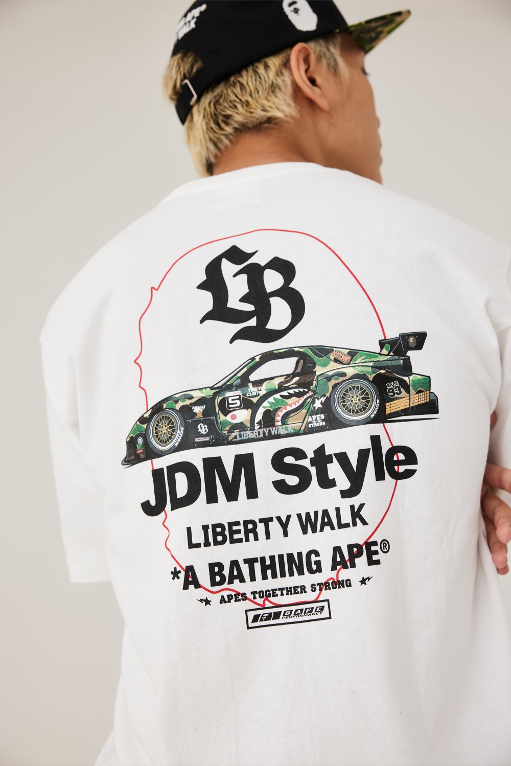 A BATHING APE BAPE x LIBERTY WALK LBWK FD ABC CAMO TEE