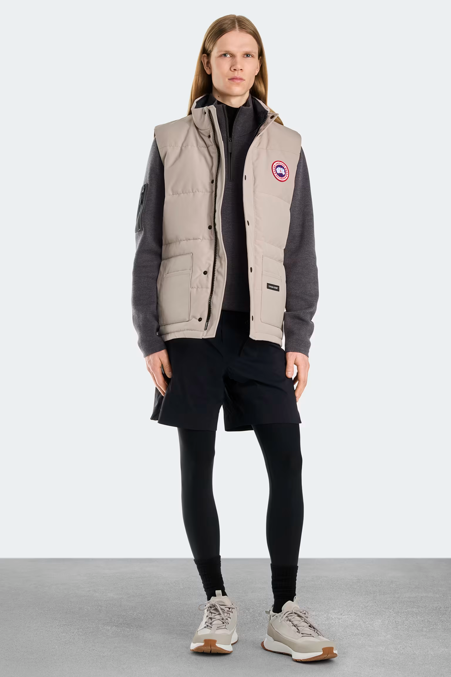 カナダグース フリースタイル クルーベスト ユニセックス (石灰岩)