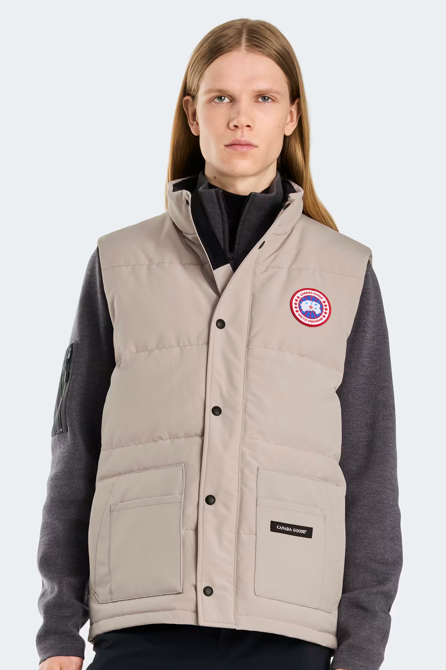 カナダグース フリースタイル クルーベスト ユニセックス (石灰岩)