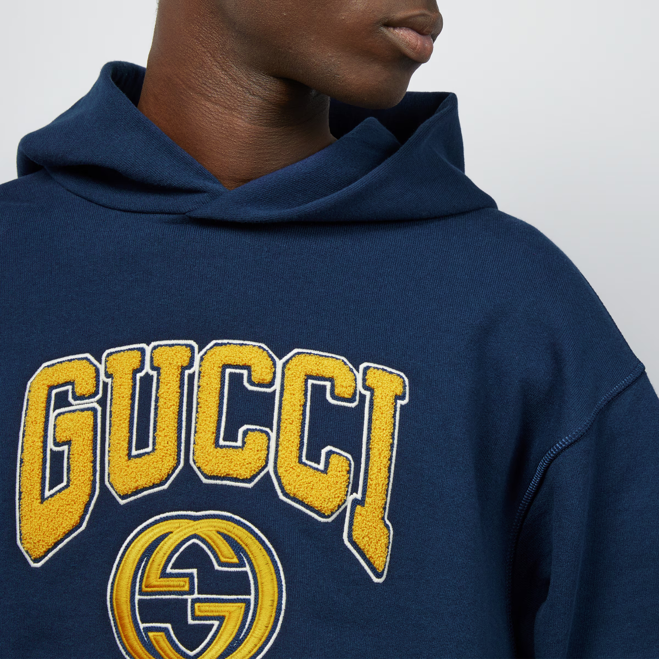 コットンジャージー フーデッド スウェットシャツ